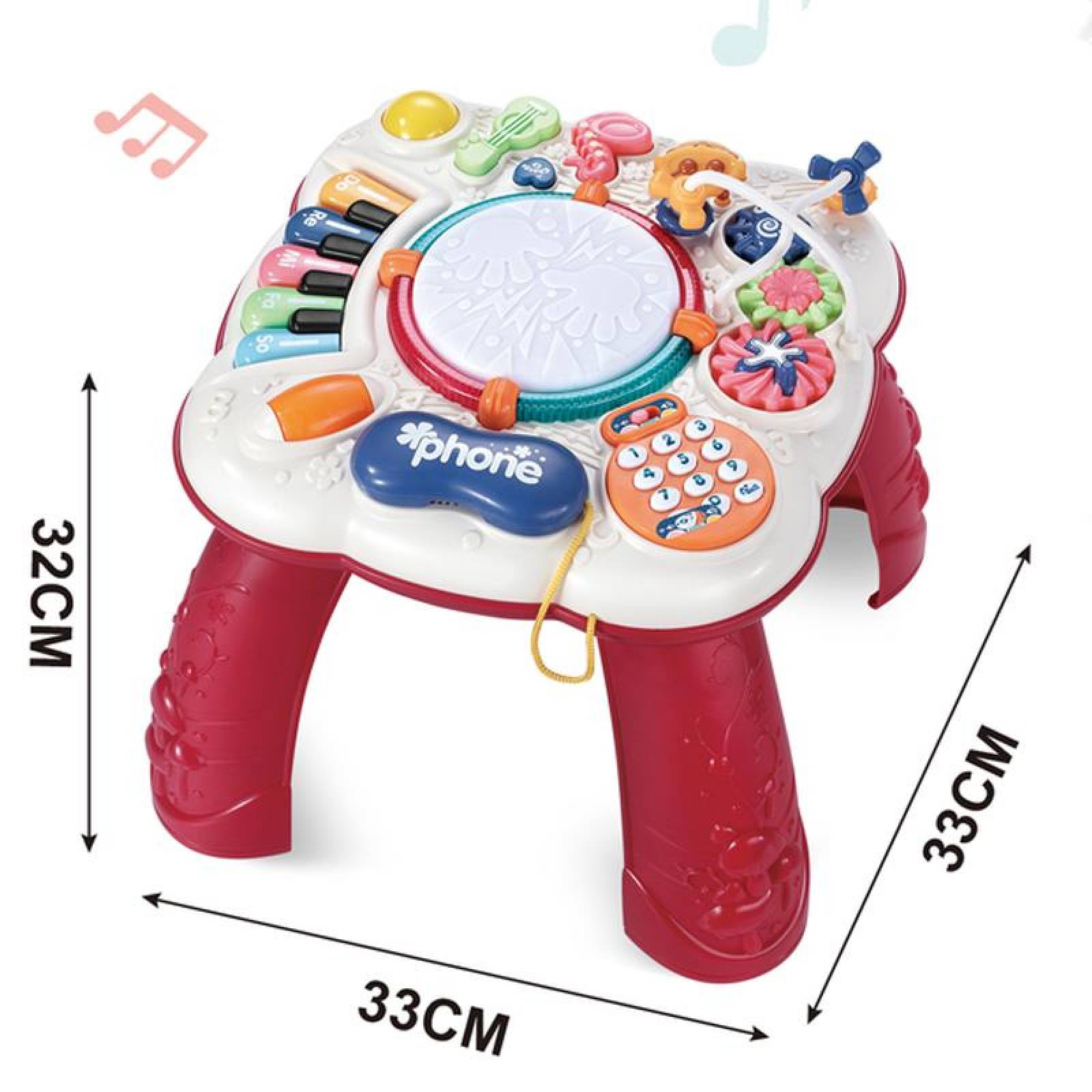 Juguete Mesita De Aprendizaje Musical Mesa Para Bebes 
