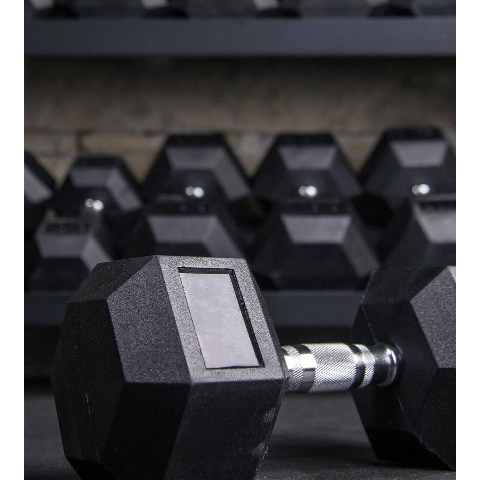 Mancuerna Hexagonal Fija  25kg Pesa para Ejercicio 