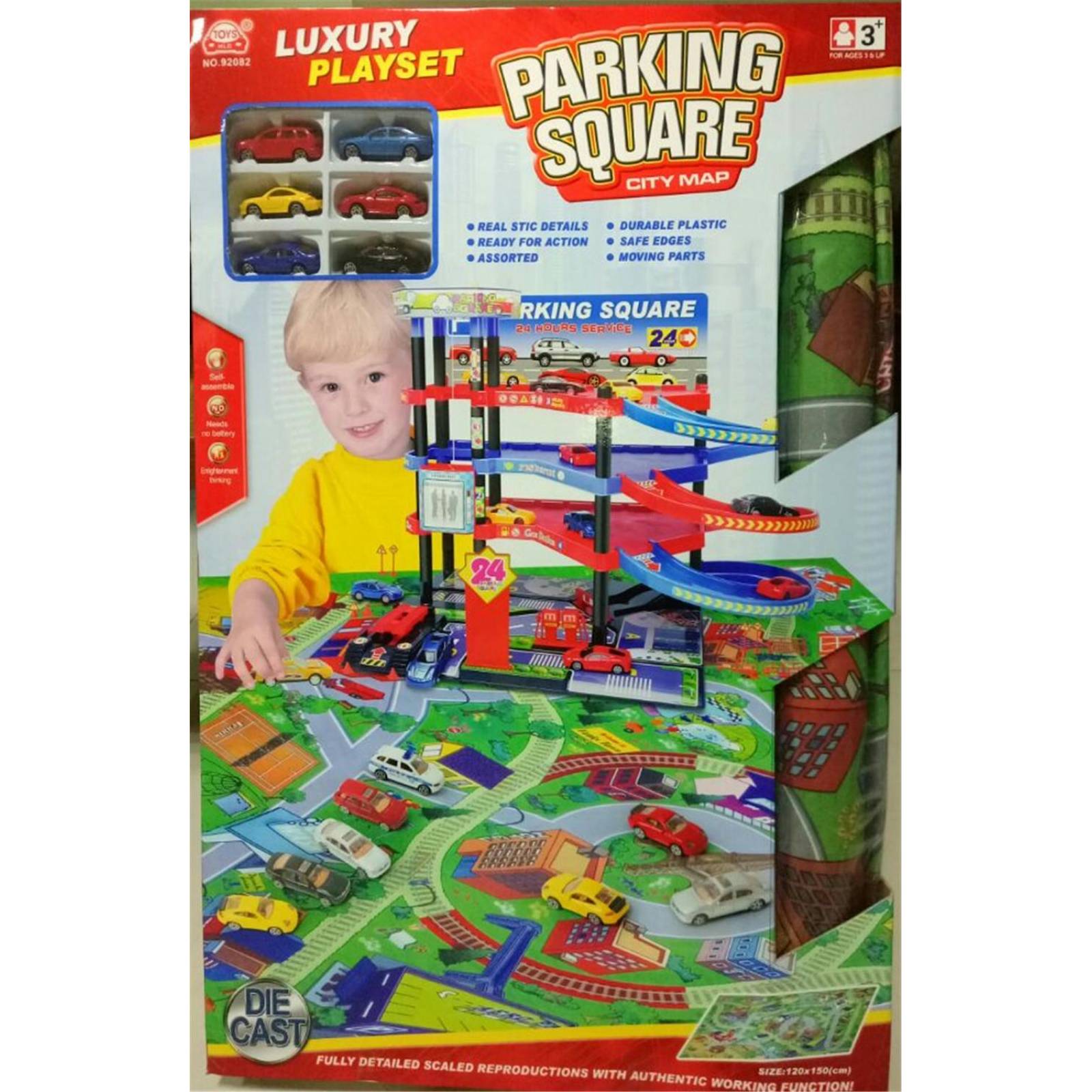 Juguete Autopista De Torre Y Estacionamiento De Carros Oferta