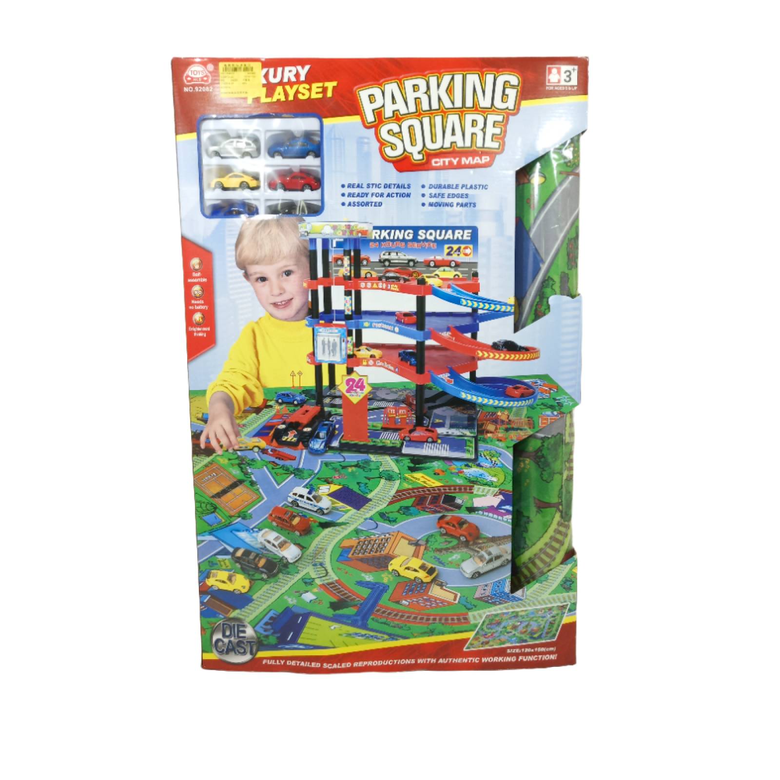 Juguete Autopista De Torre Y Estacionamiento De Carros Oferta