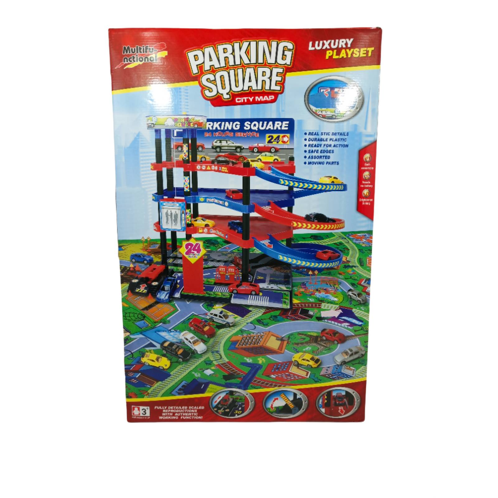 Juguete Autopista De Torre Y Estacionamiento De Carros Oferta