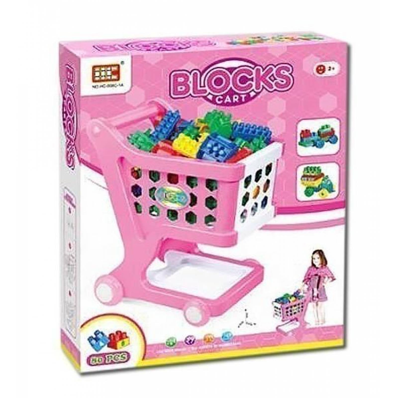 Juguete carrito de bloques para armar simili lego para niños 