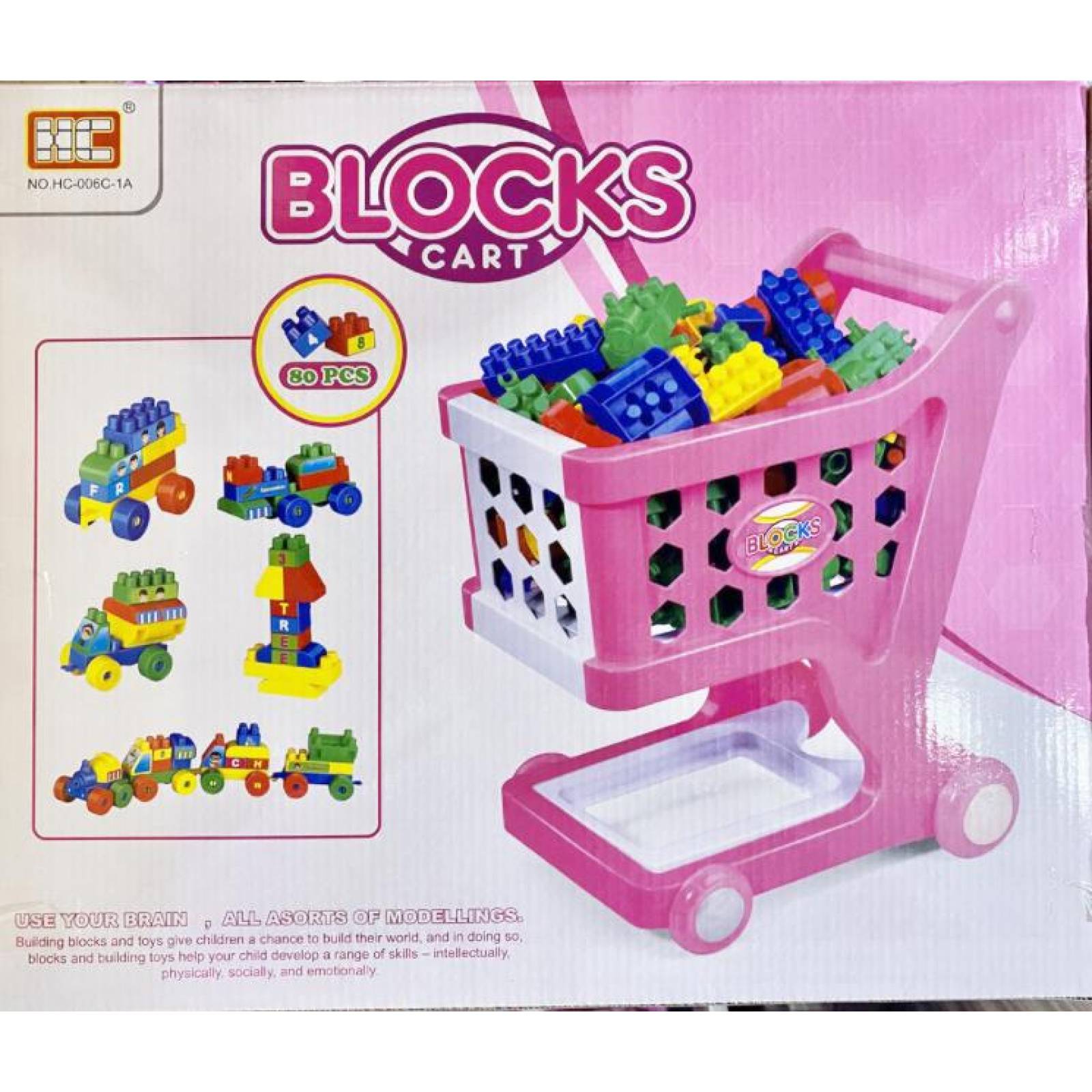 Juguete carrito de bloques para armar simili lego para niños 