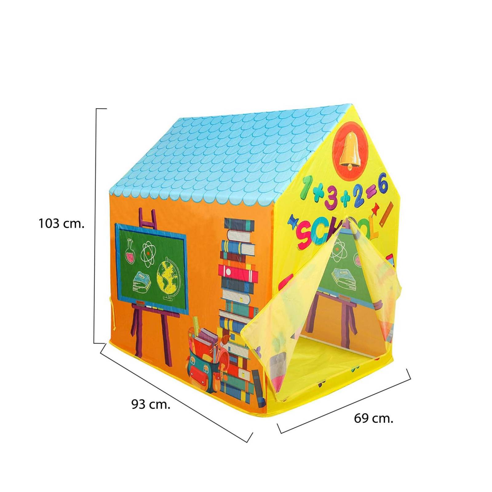 Casita De Tela Para Niños Ambientada Escuela + 50 pelotitas