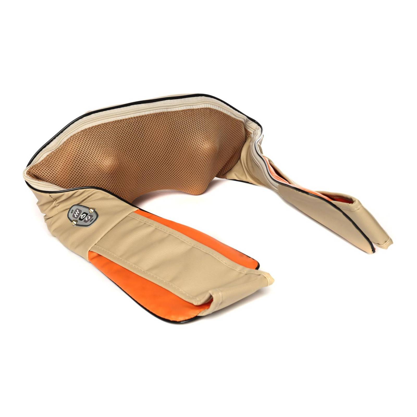 Masajeador cuello y espalda, lumbar, 8 rodillos, con calor 