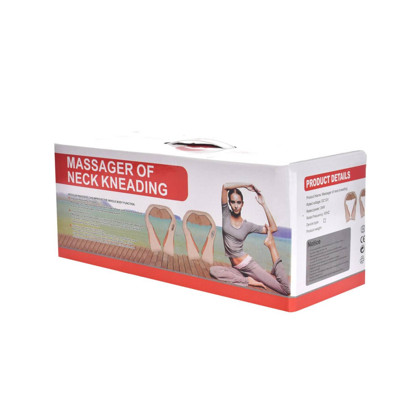 Masajeador cuello y espalda, lumbar, 8 rodillos, con calor 