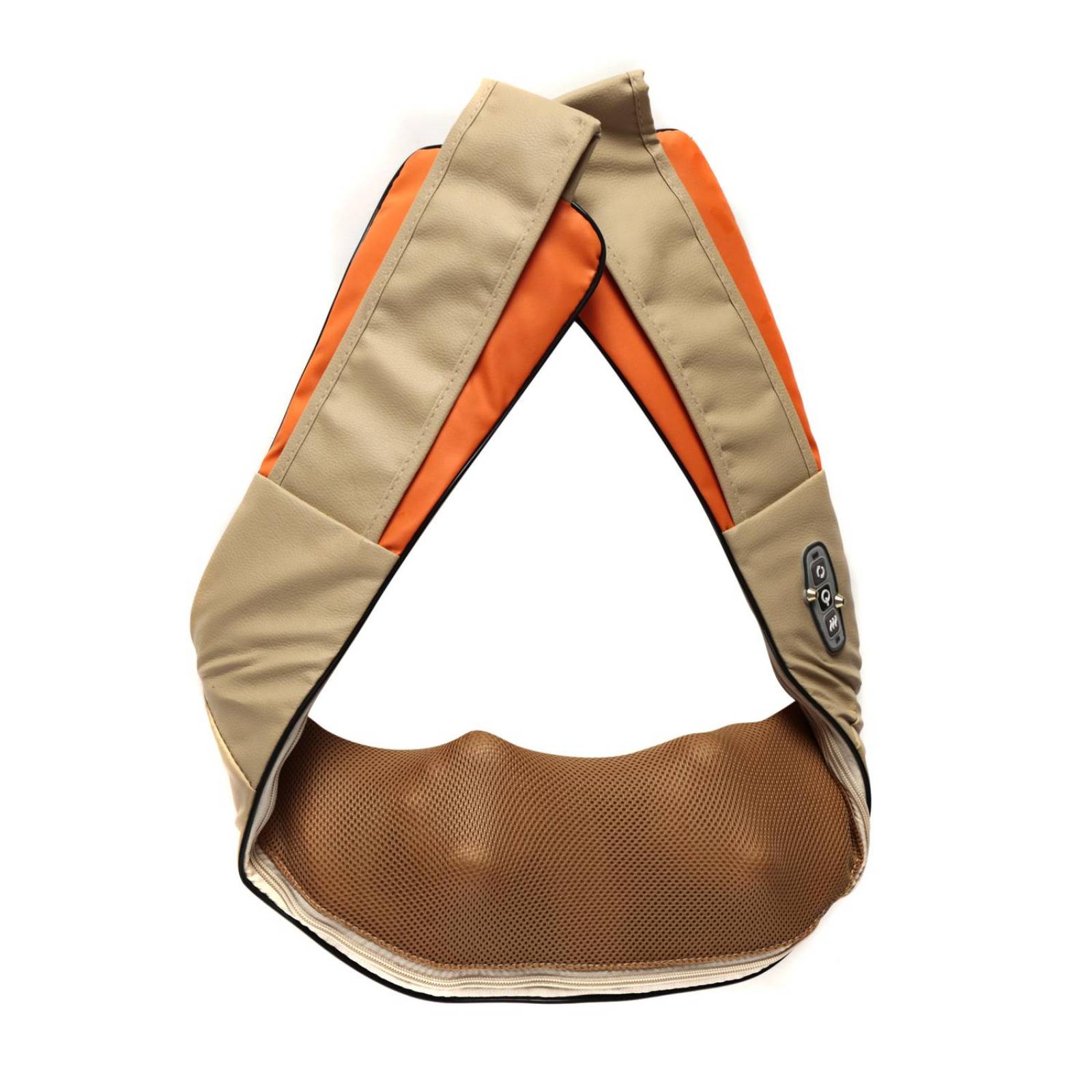 Masajeador cuello y espalda, lumbar, 8 rodillos, con calor 
