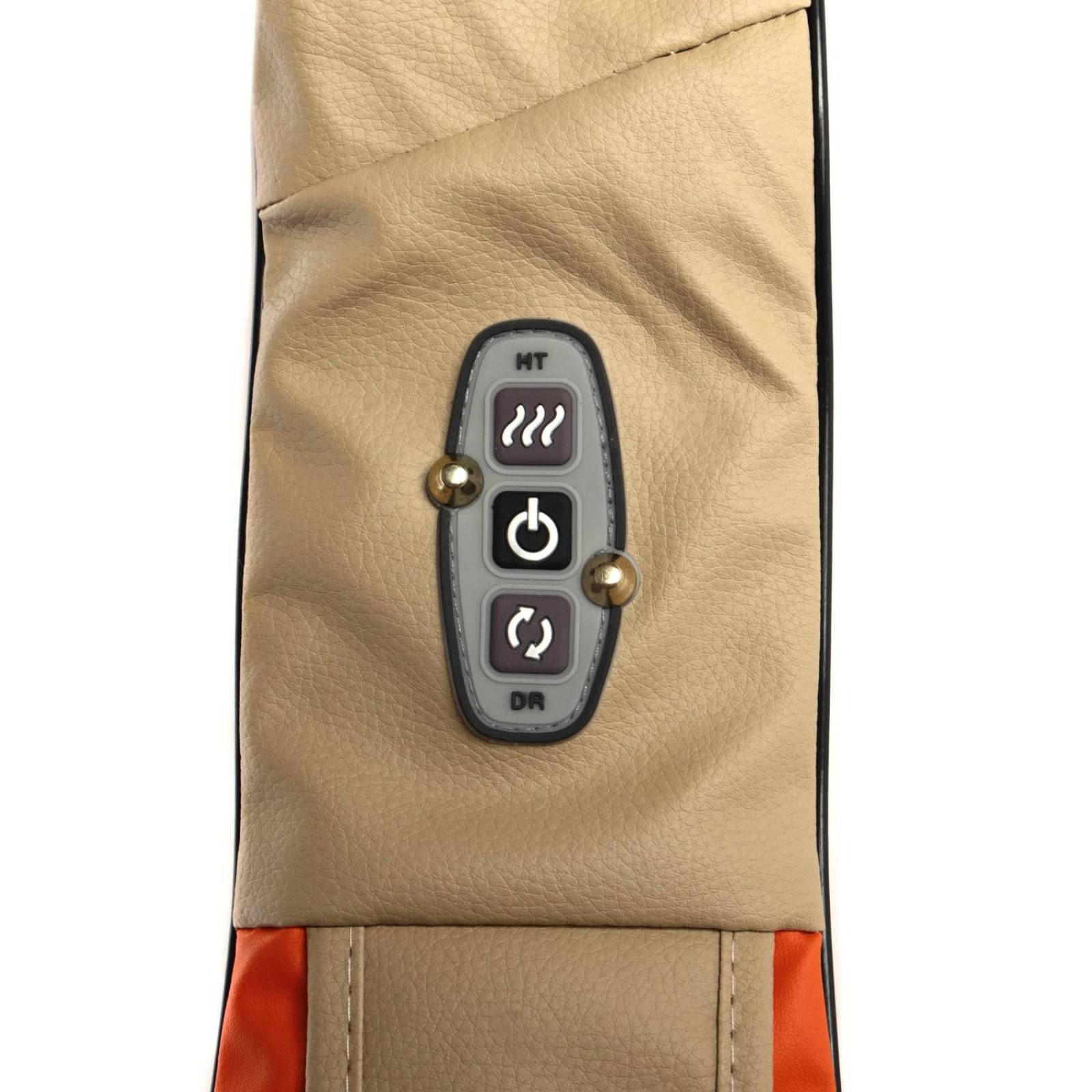 Masajeador cuello y espalda, lumbar, 8 rodillos, con calor 