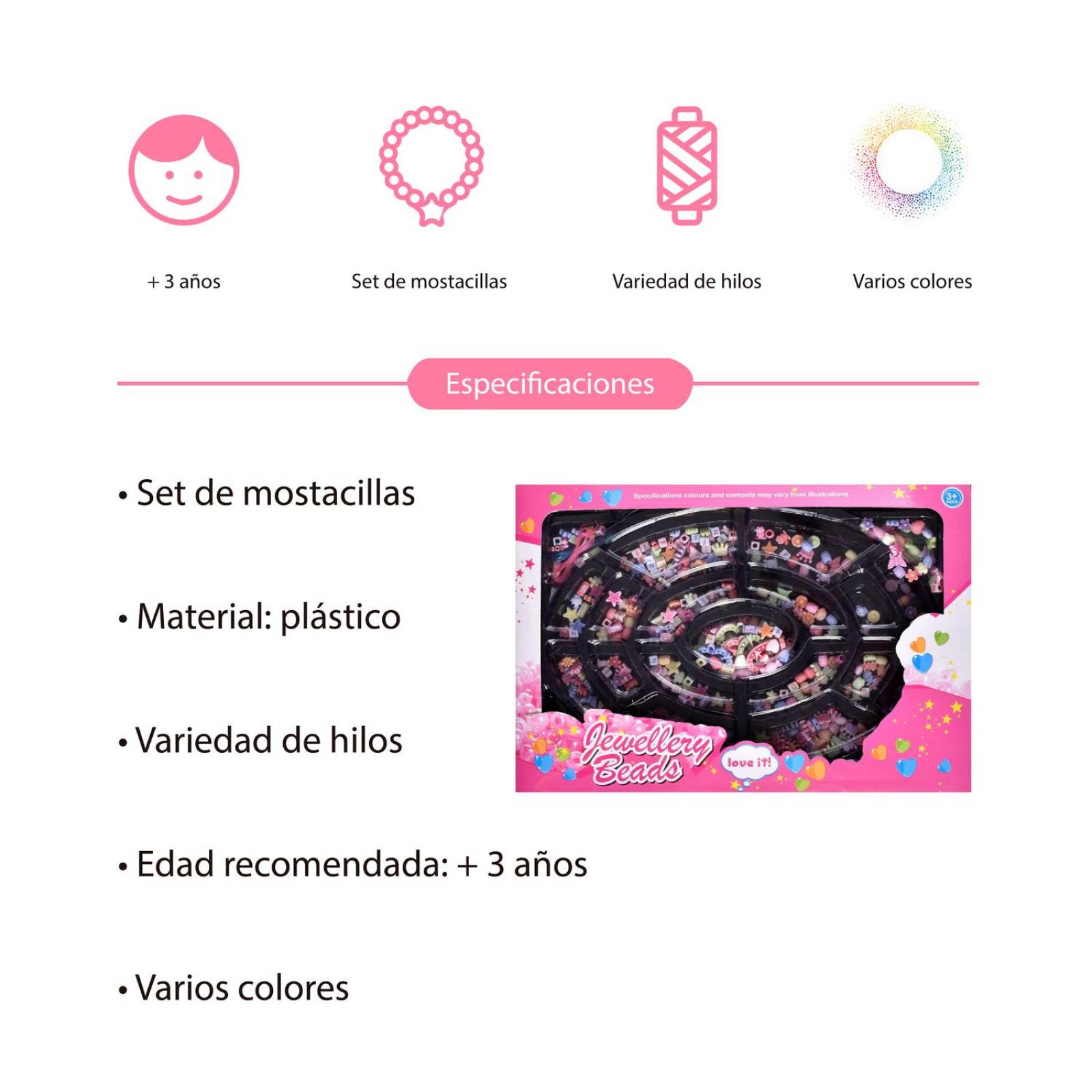 Juguete Kit para hacer pulseras Manualidades para niñas 