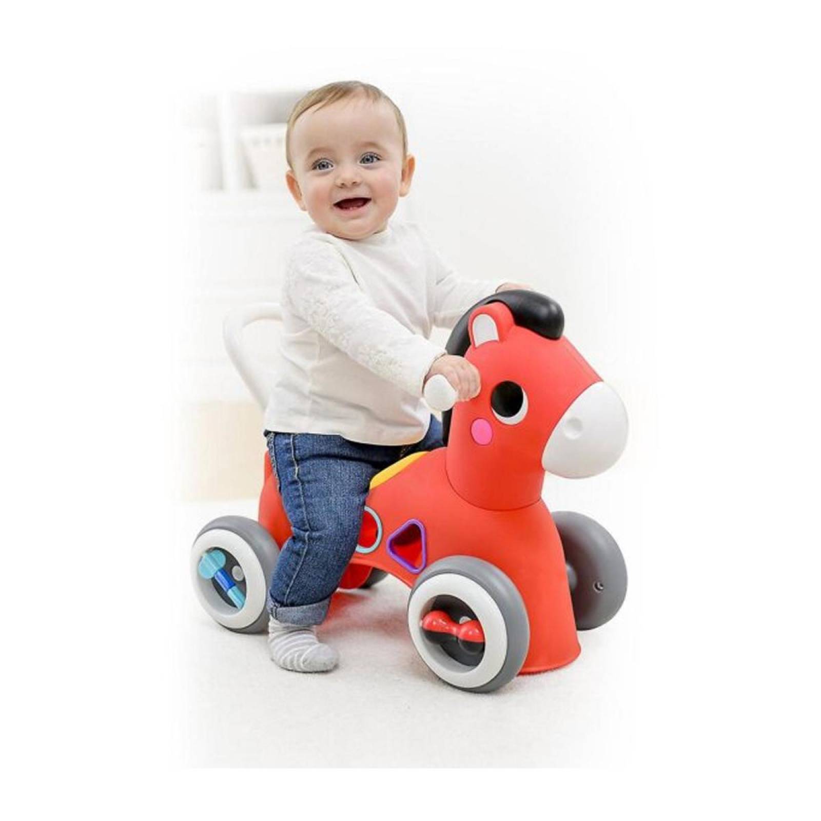 Correpasillo caballito montable juego de encastre infantil 