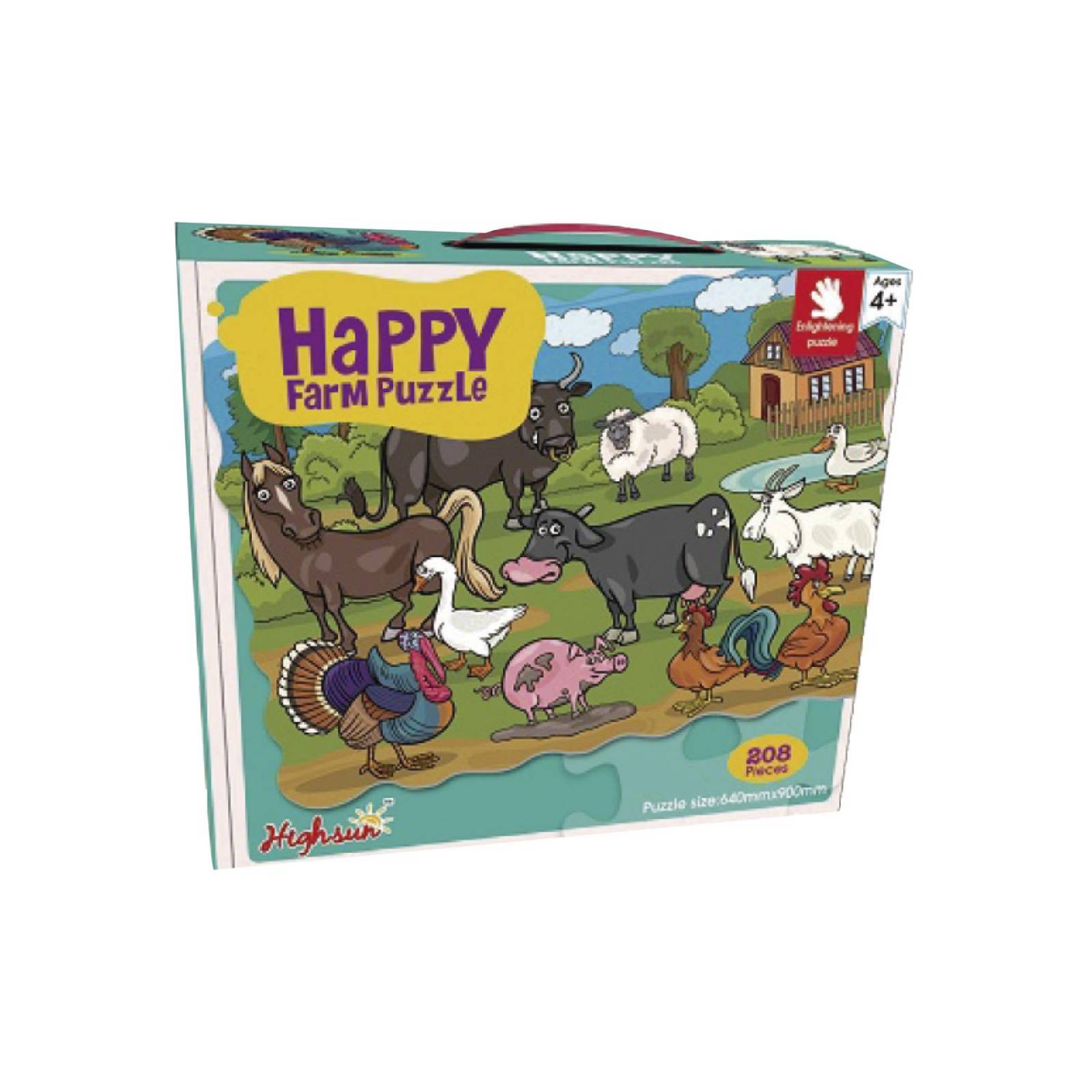 Juguete Puzzle infantil 208 pcs. Granja 88092 