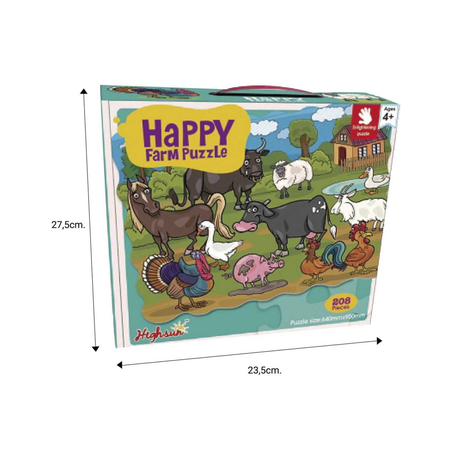 Juguete Puzzle infantil 208 pcs. Granja 88092 