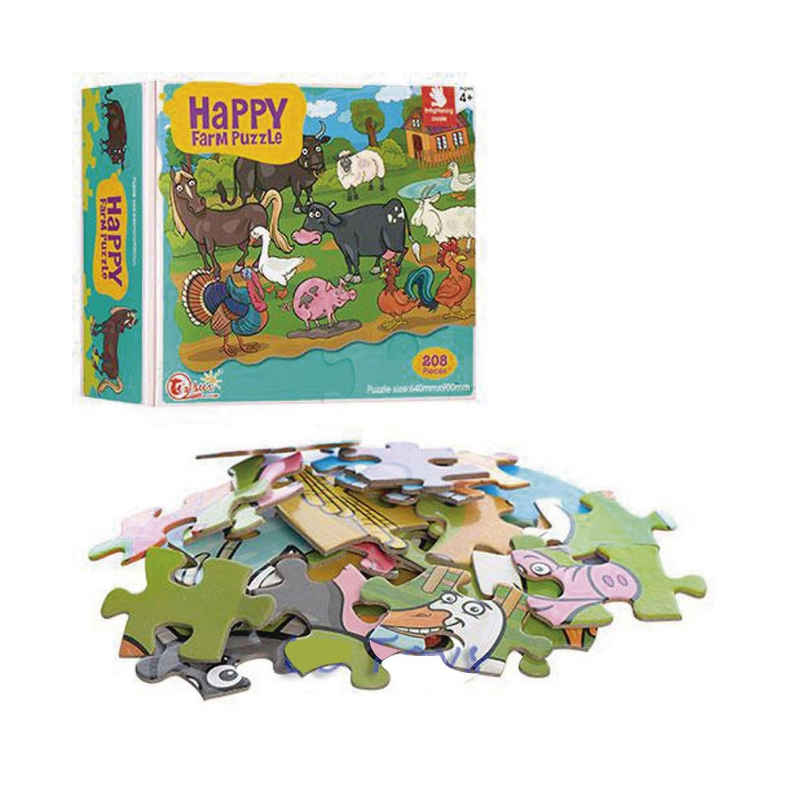 Juguete Puzzle infantil 208 pcs. Granja 88092 