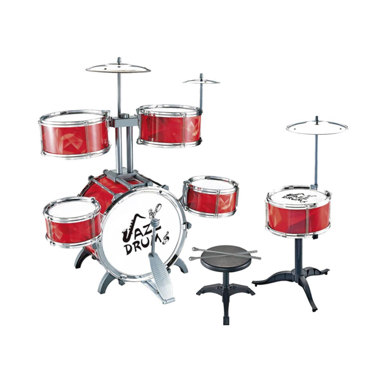 Bateria Musical Infantil 6 Tambores Niño Juguete