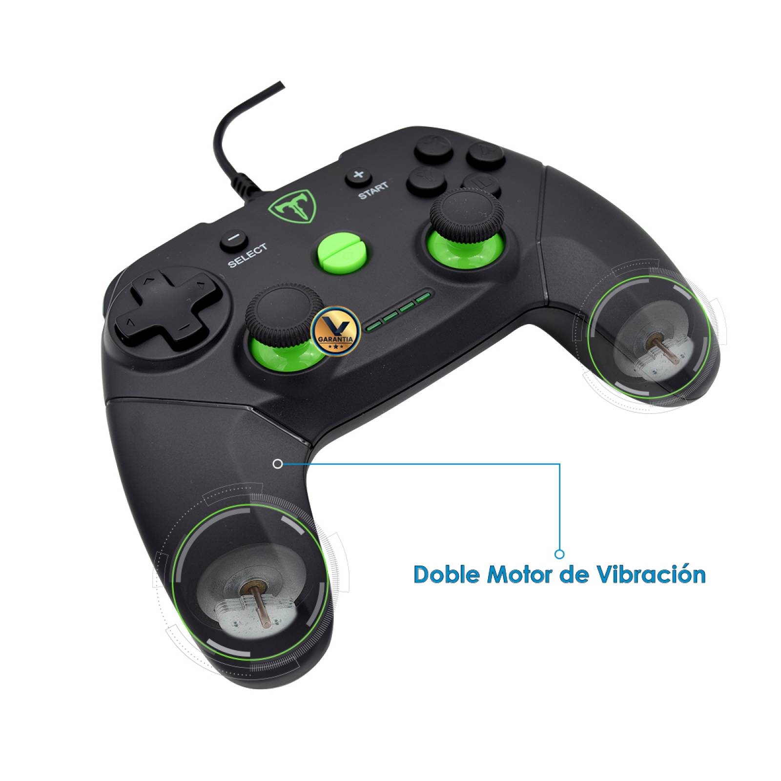 Control USB Alambrico Compatible Nintendo Switch PC PS3