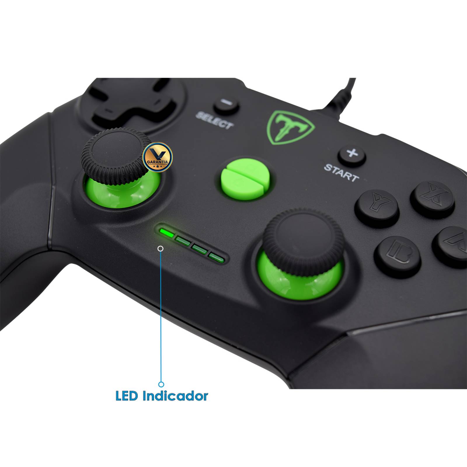 Control USB Alambrico Compatible Nintendo Switch PC PS3