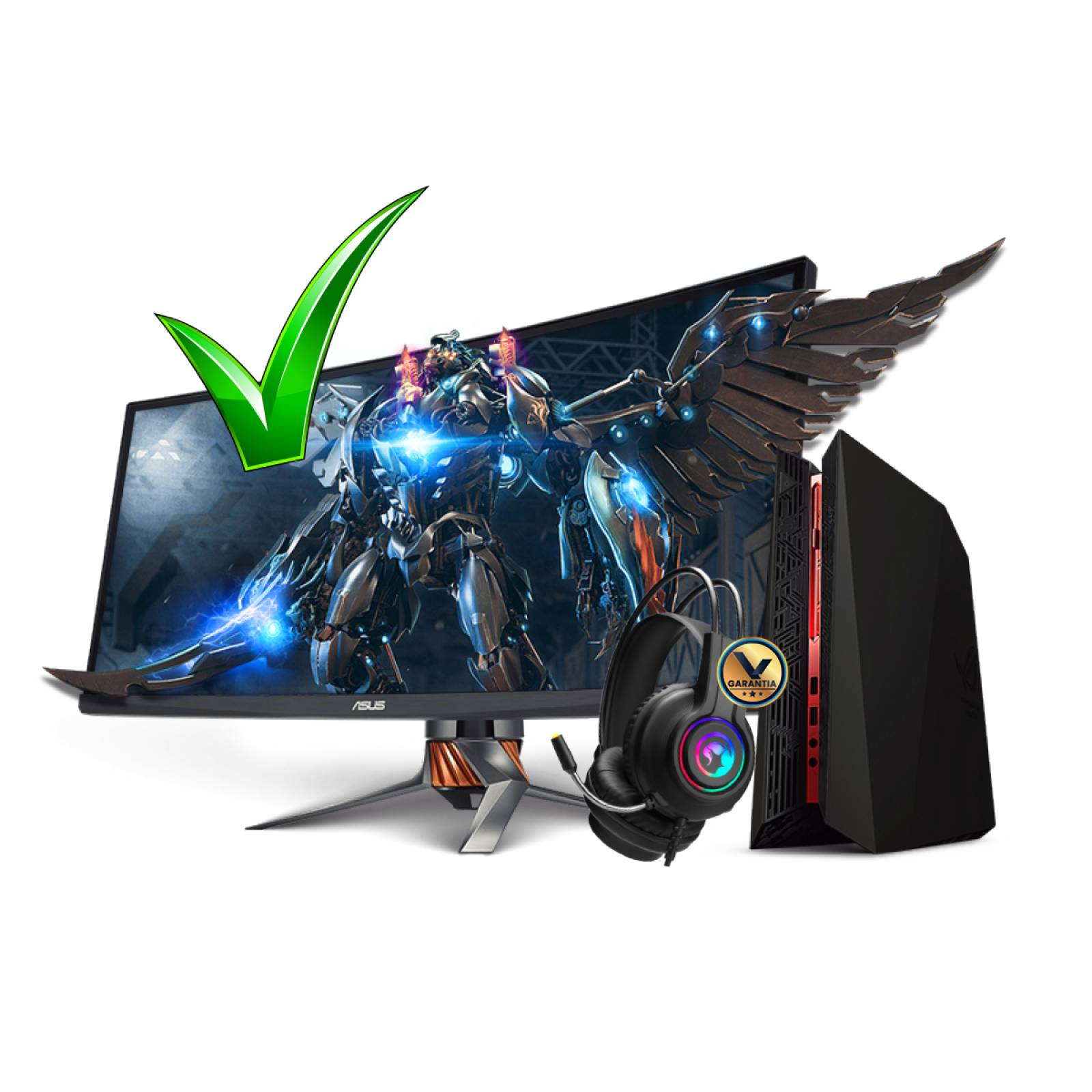 Audífonos Gamer USB con Diadema y Luz Led