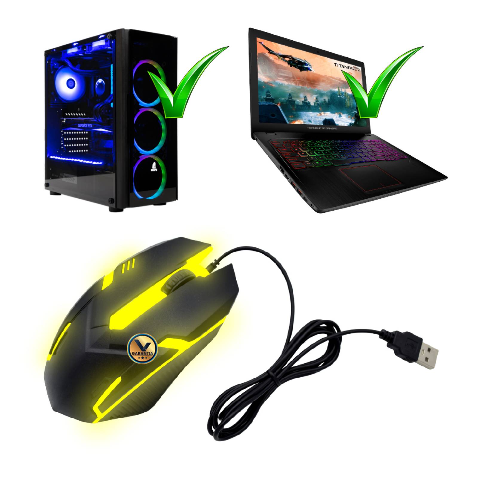 Mouse Alámbrico Gamer Virtual Zone Retro Iluminado MO22