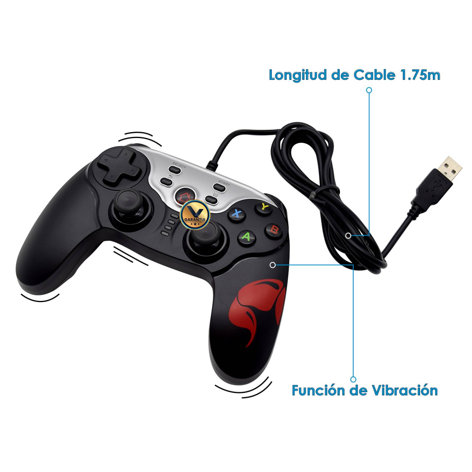 Control Alambrico Virtual Zone para PC PS3 y Android
