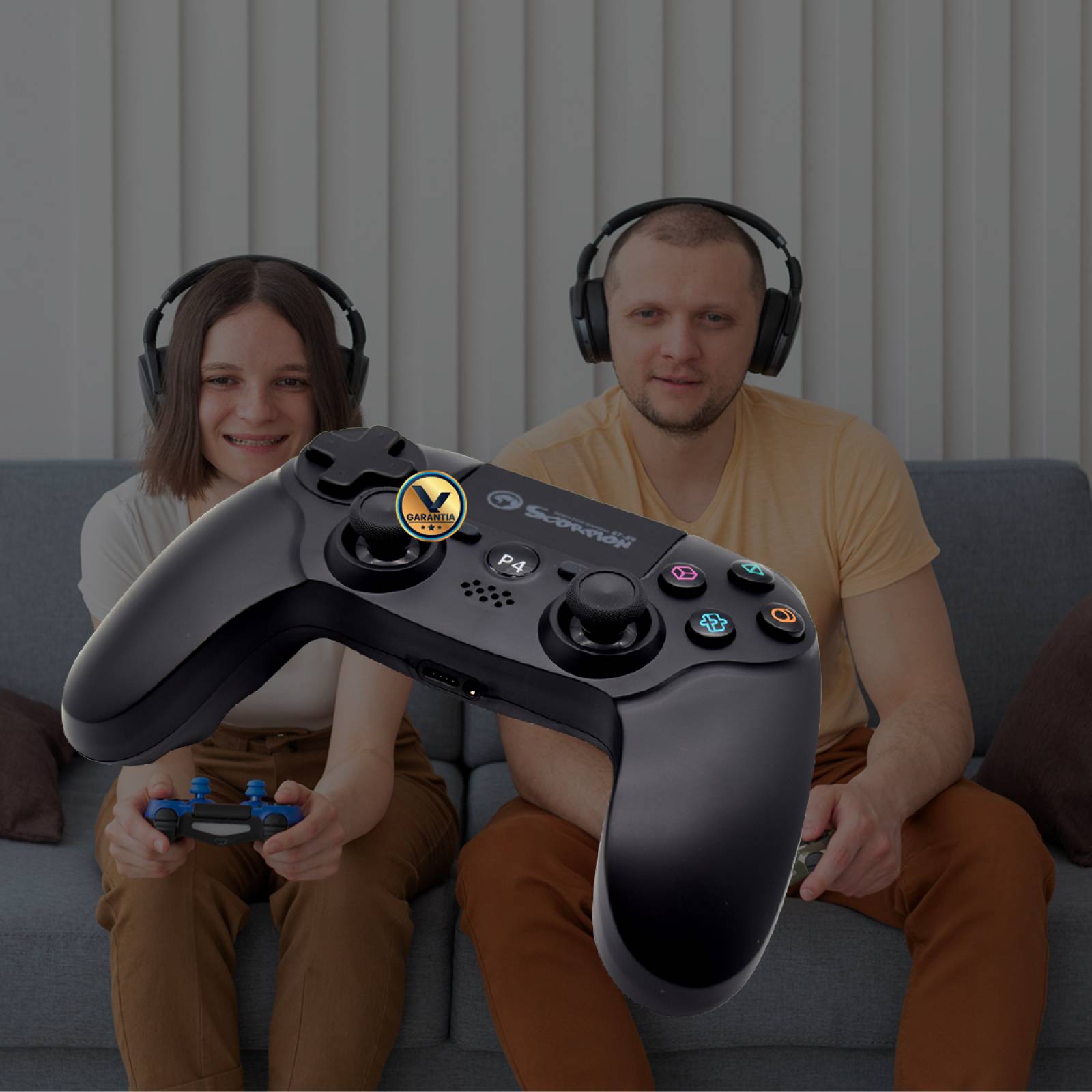 Control Inalambrico Recargable Virtual Zone Compatible PS4 PS3 o PC