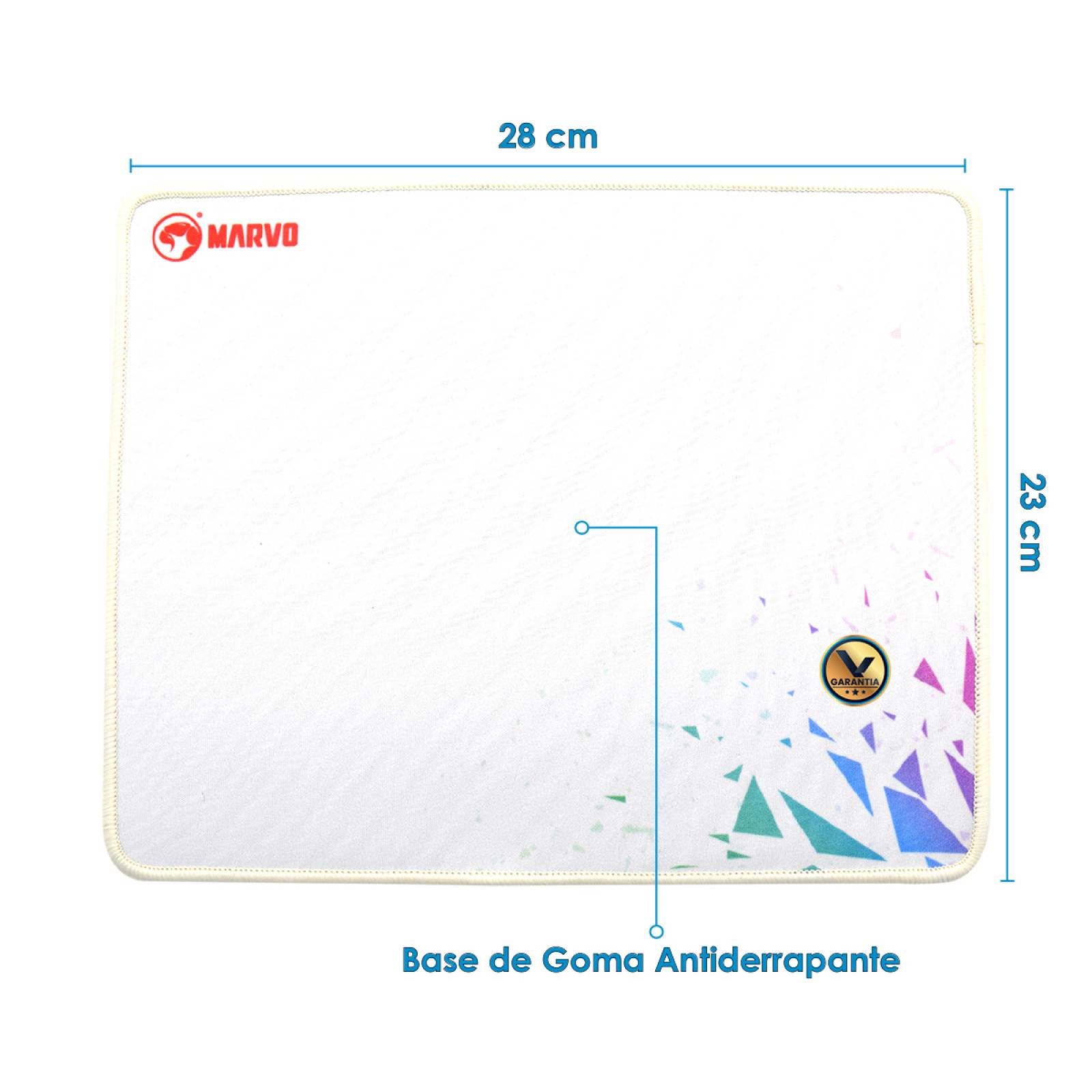 Kit Teclado Mouse y Tapete Gamer Virtual Zone 310 Blanco