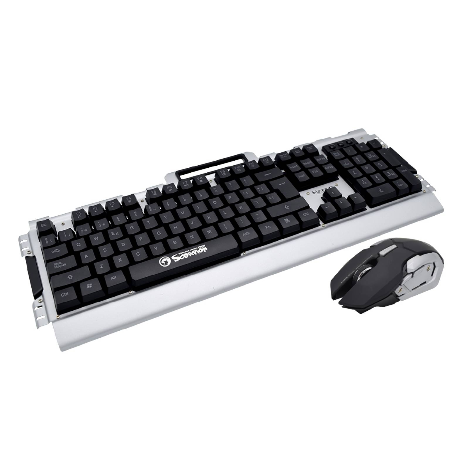 Kit Teclado y Mouse Gamer Inalámbrico Metálico KW511 Marvo