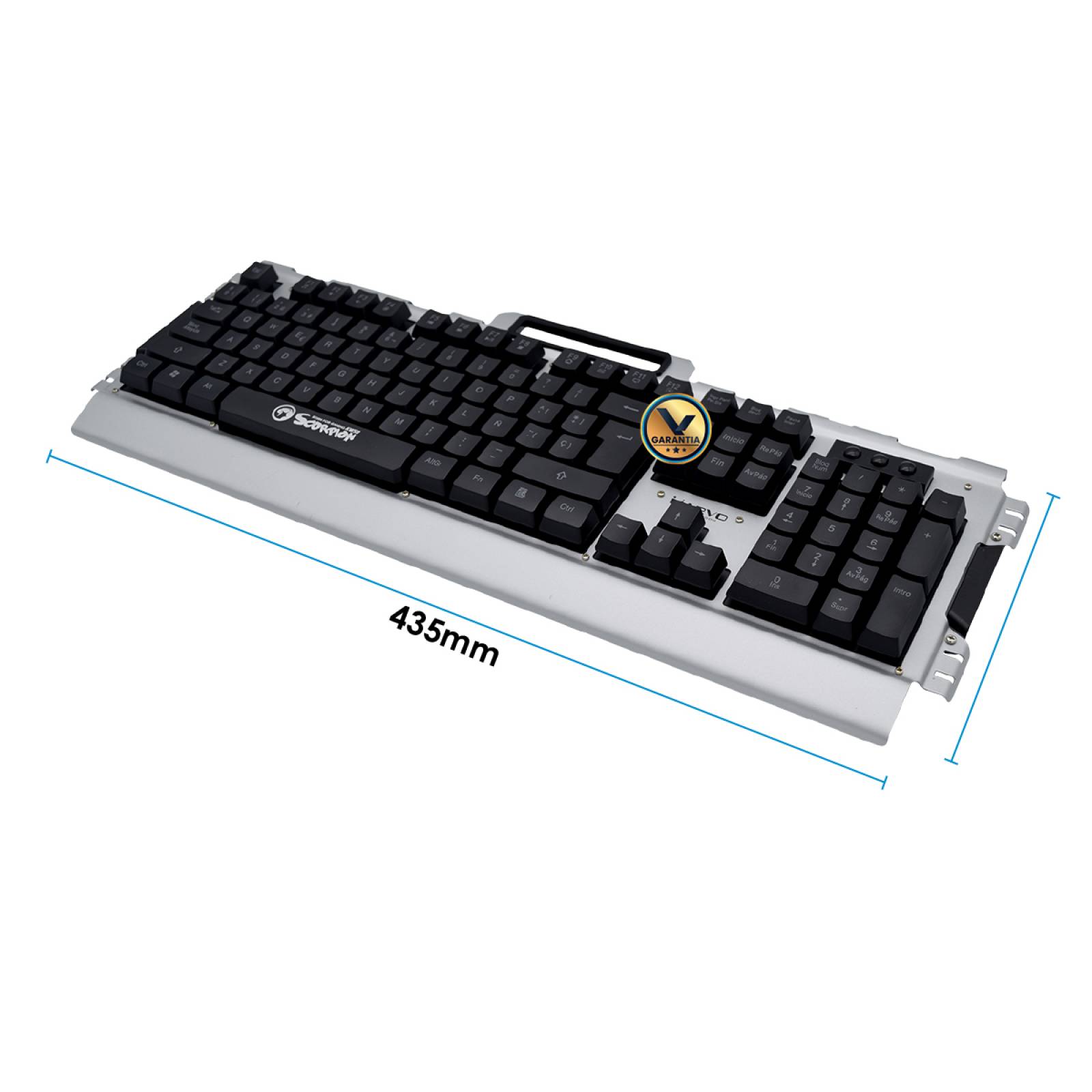 Kit Teclado y Mouse Gamer Inalámbrico Metálico KW511 Marvo