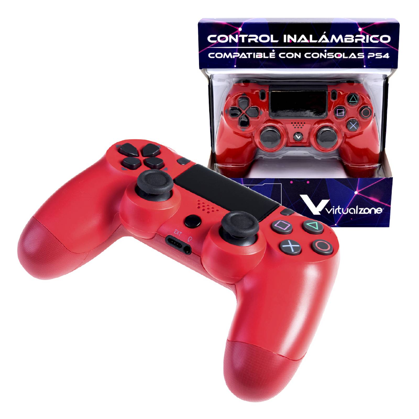 Control Inalambrico Recargable Virtual Zone con Sensor Movimiento Vibración Compatible PS4 PC o Android