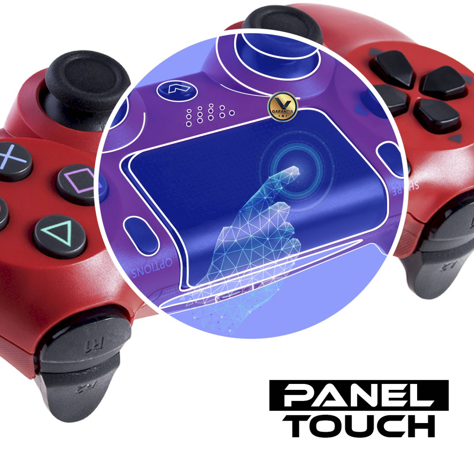 Control Inalambrico Recargable Virtual Zone con Sensor Movimiento Vibración Compatible PS4 PC o Android