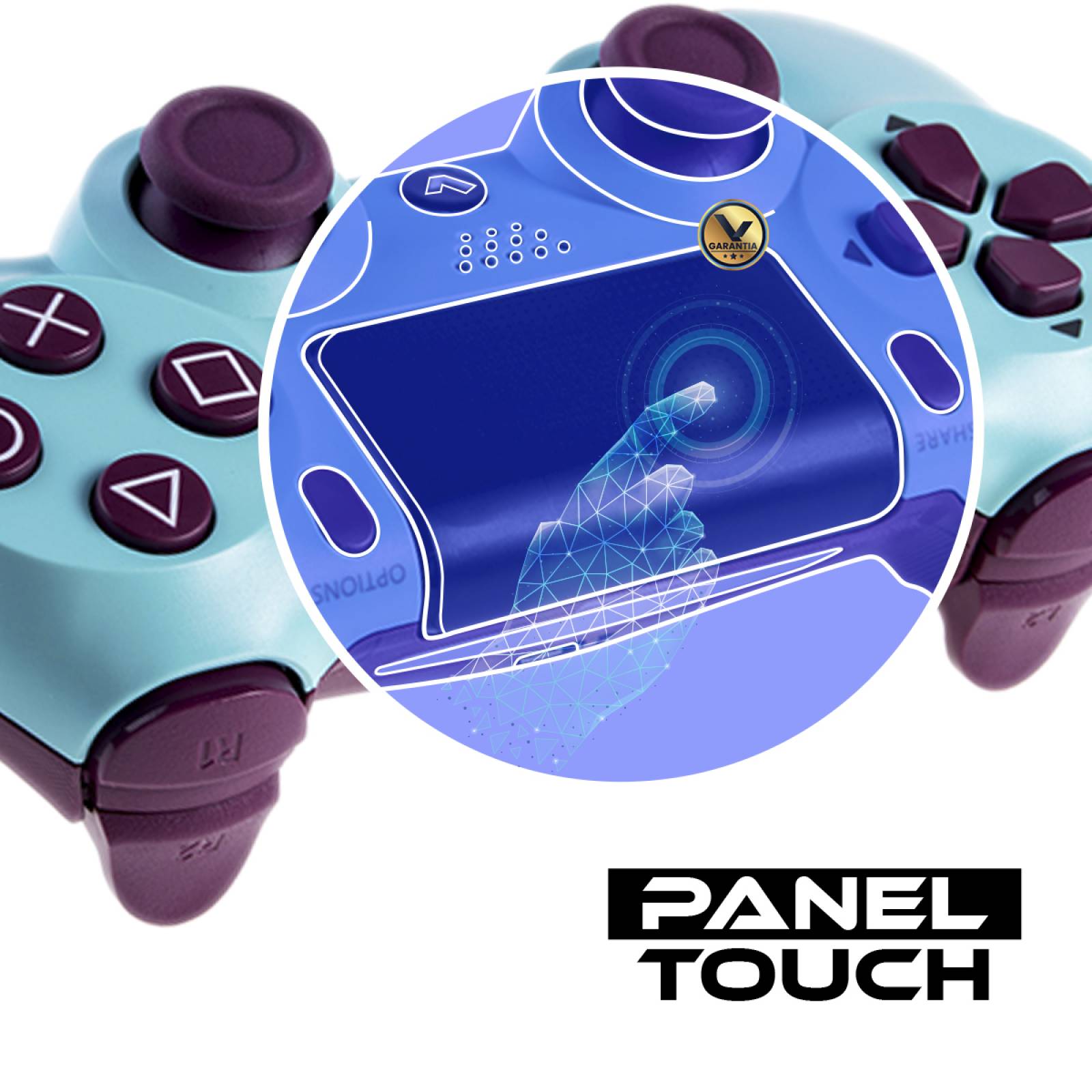 Control Inalambrico Recargable Virtual Zone con Sensor Movimiento Vibración Compatible PS4 PC o Android