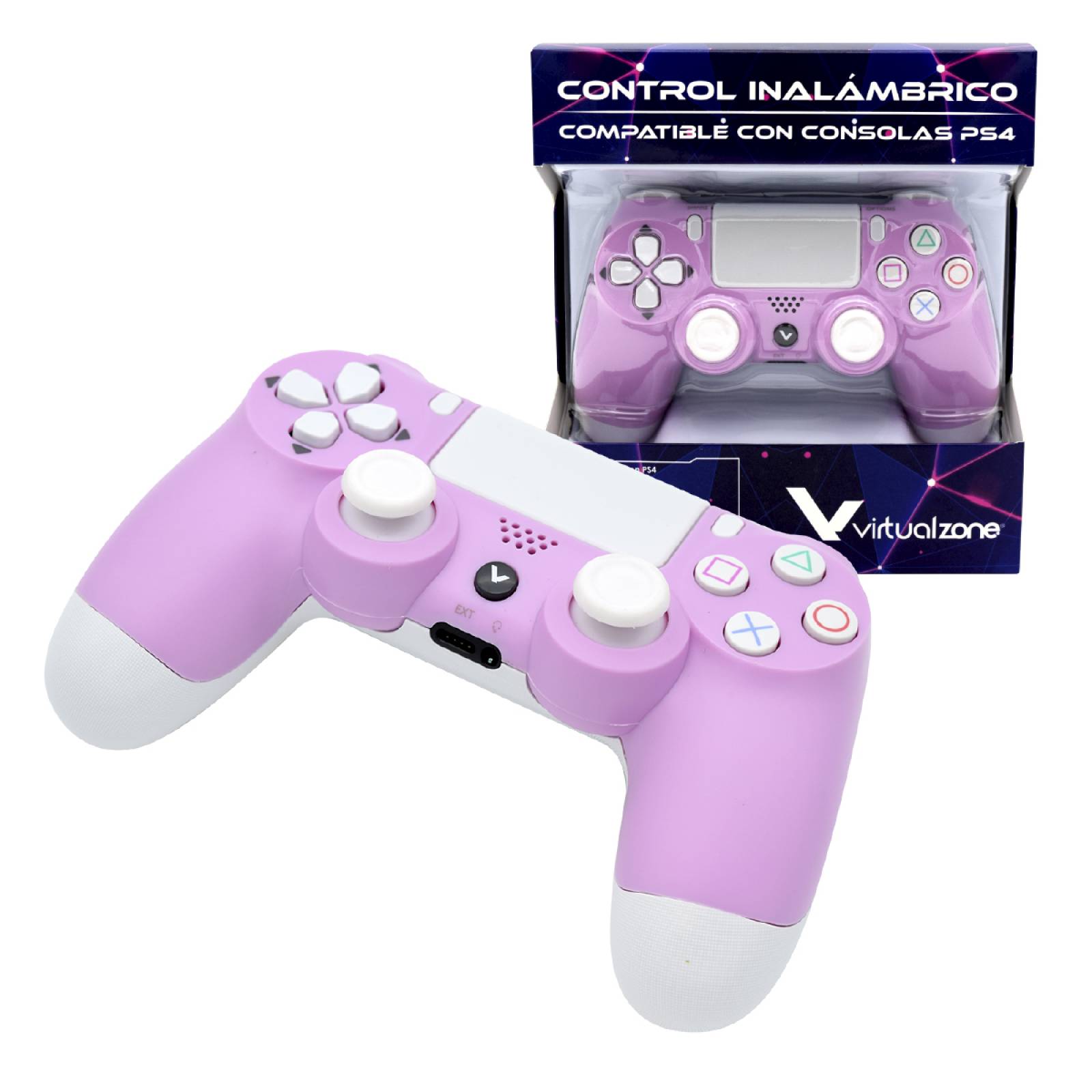Control Inalambrico Recargable Virtual Zone con Sensor Movimiento Vibración Compatible PS4 PC o Android