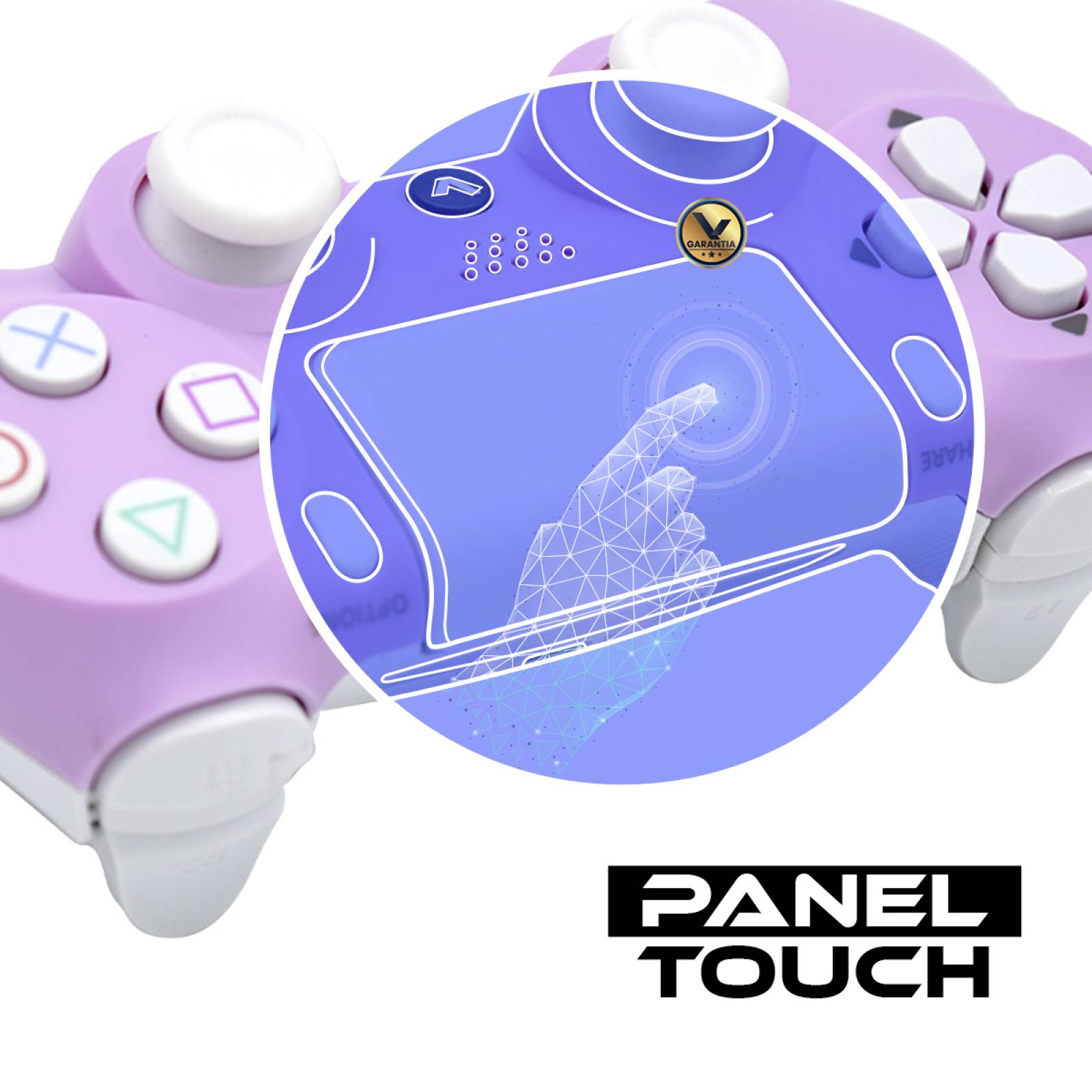 Control Inalambrico Recargable Virtual Zone con Sensor Movimiento Vibración Compatible PS4 PC o Android