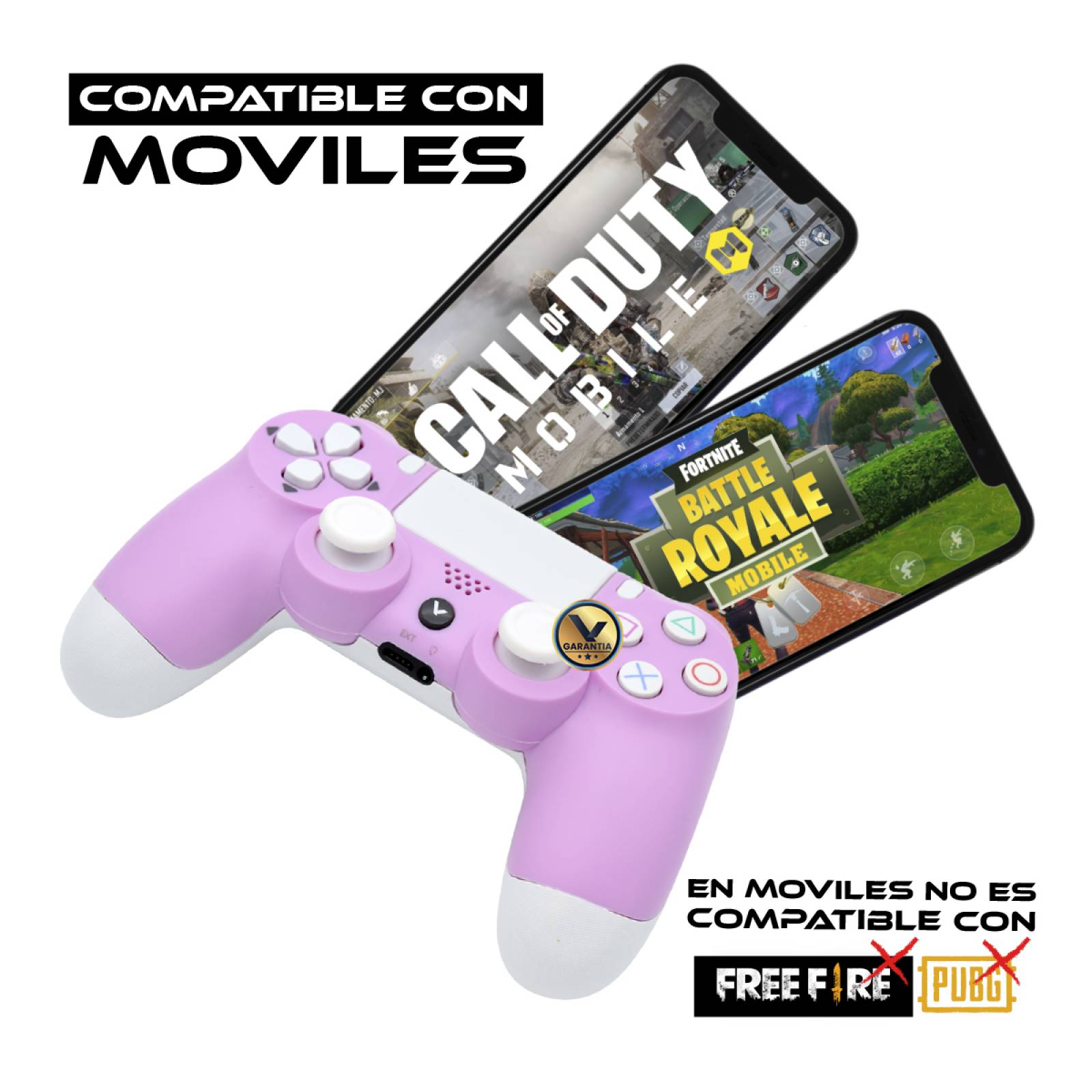 Control Inalambrico Recargable Virtual Zone con Sensor Movimiento Vibración Compatible PS4 PC o Android