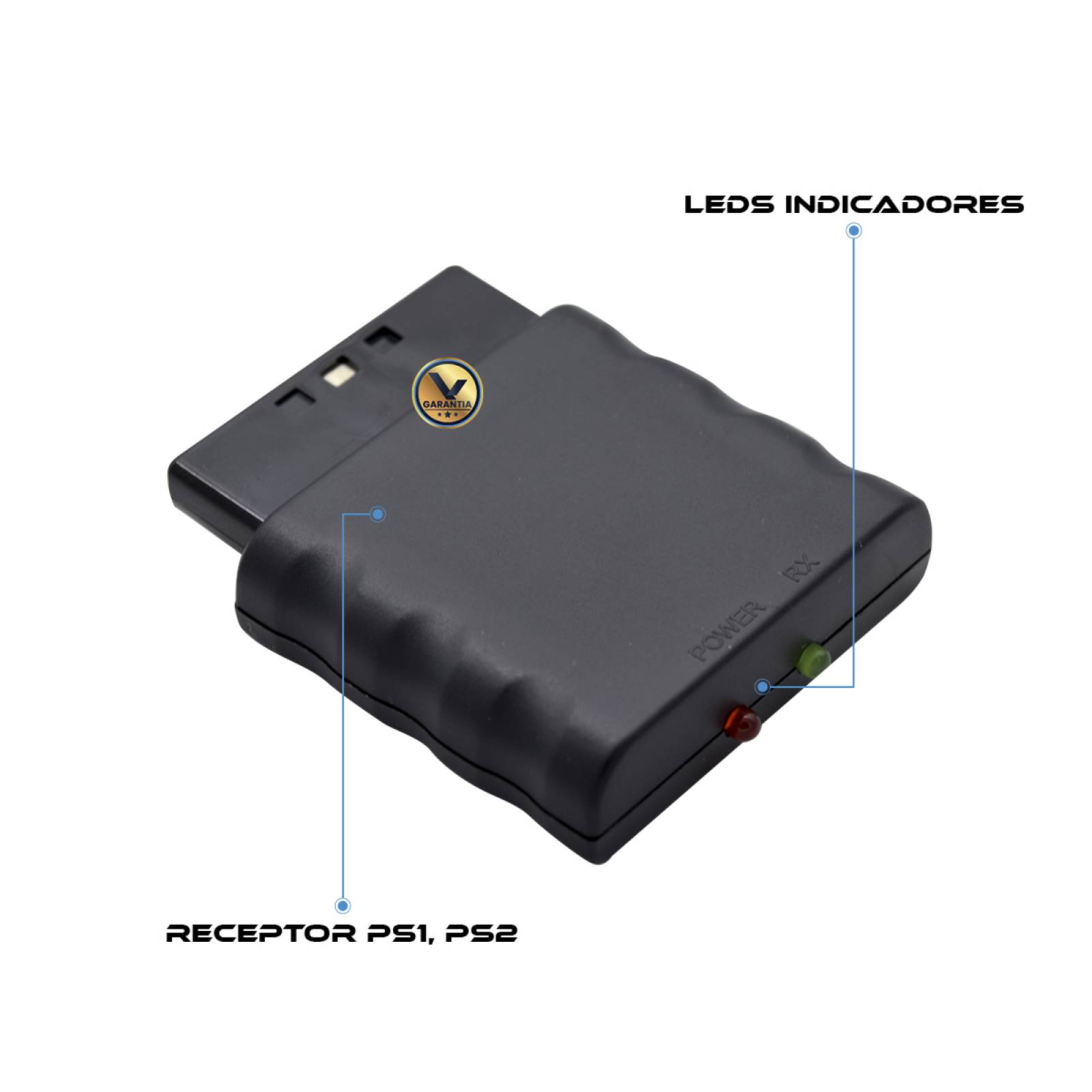 Control Inalambrico Virtual Zone Compatible con PS2/PS1