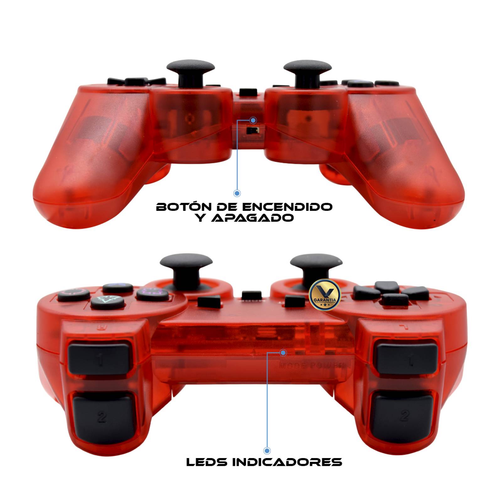 Control Inalambrico Virtual Zone Compatible con PS2/PS1