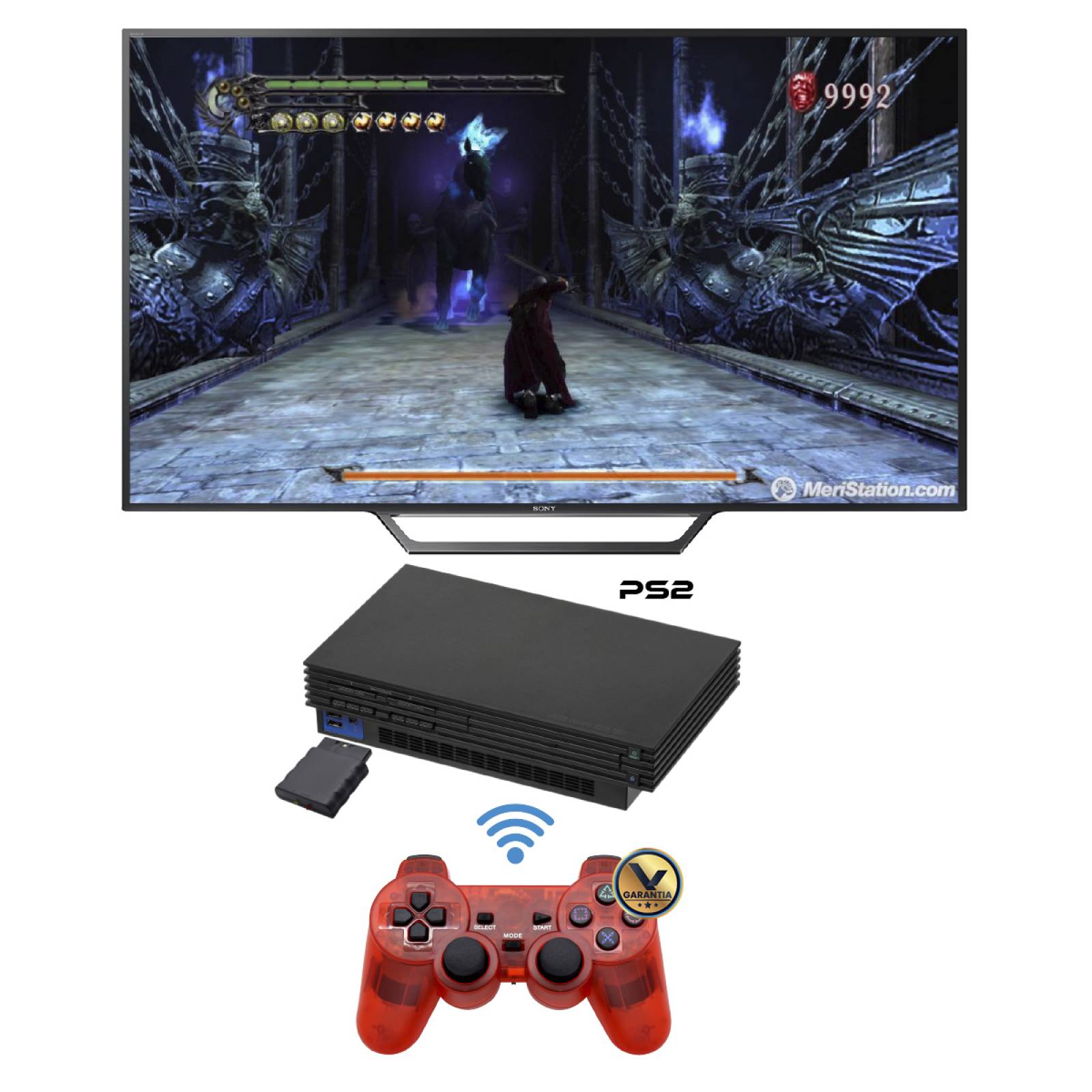 Control Inalambrico Virtual Zone Compatible con PS2/PS1