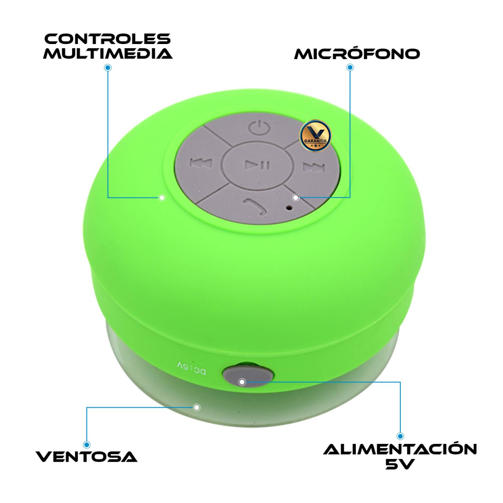 Bocina Inalambrica Recargable Contra Agua