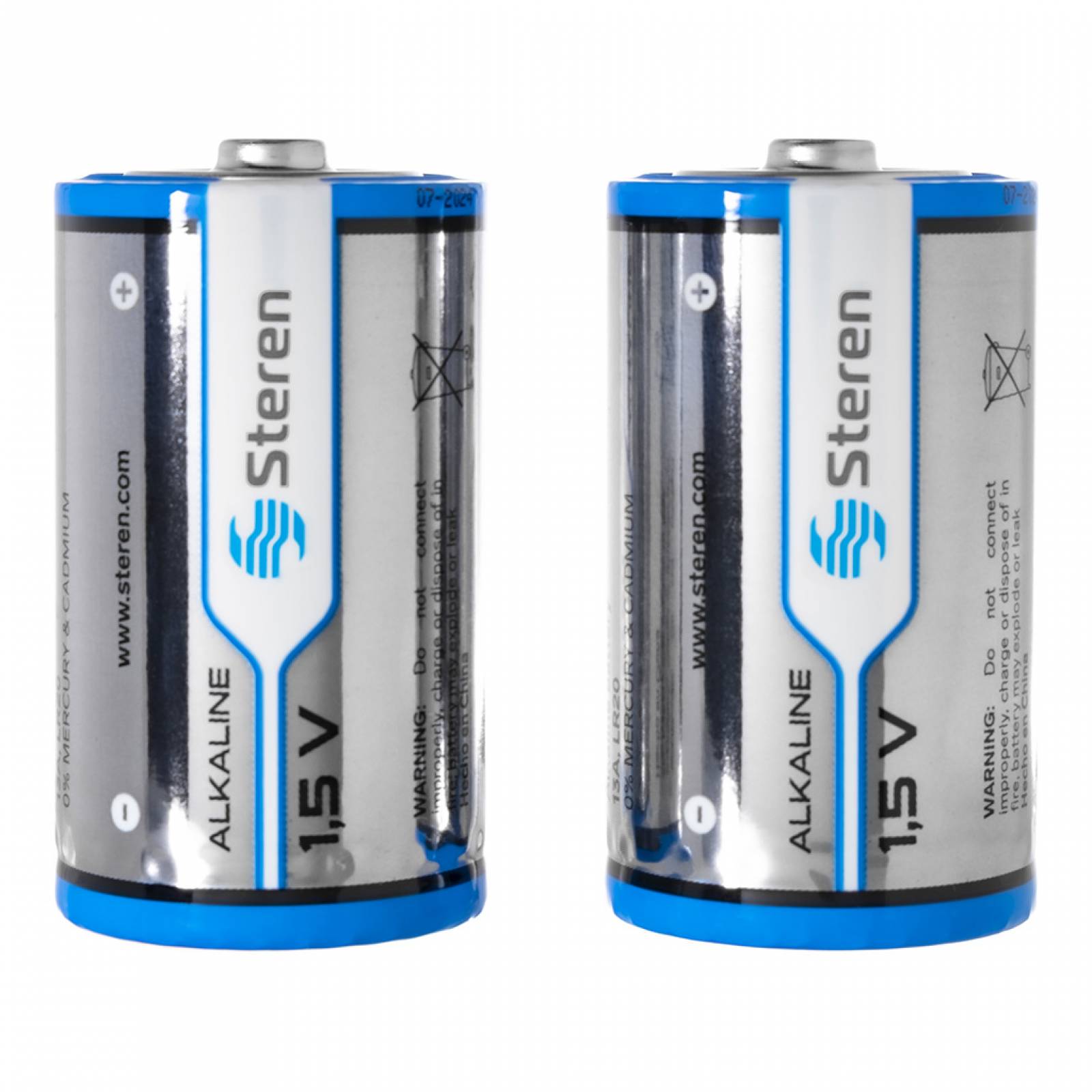 Pack de 2 pilas alcalinas Tipo "D"