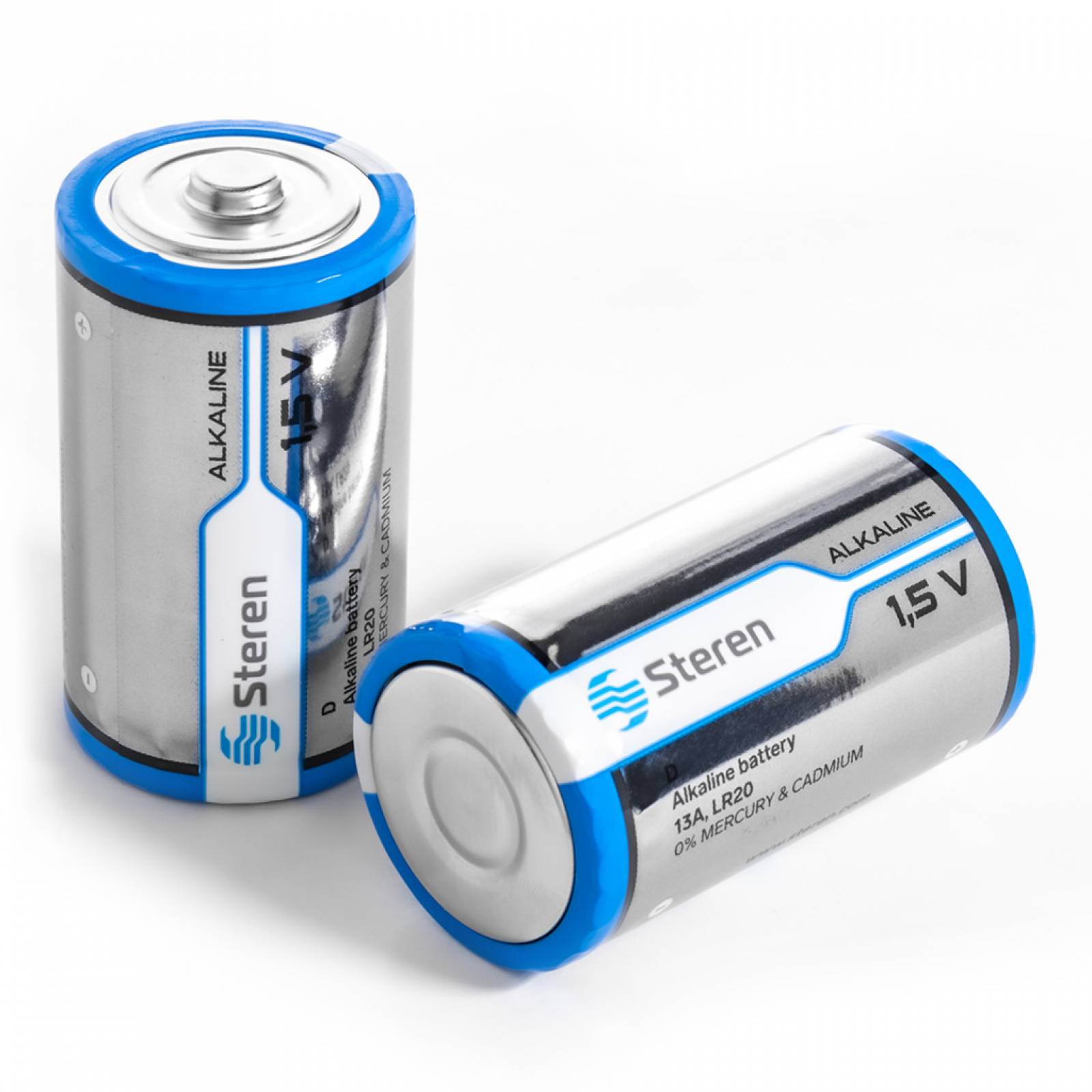 Pack de 2 pilas alcalinas Tipo "D"