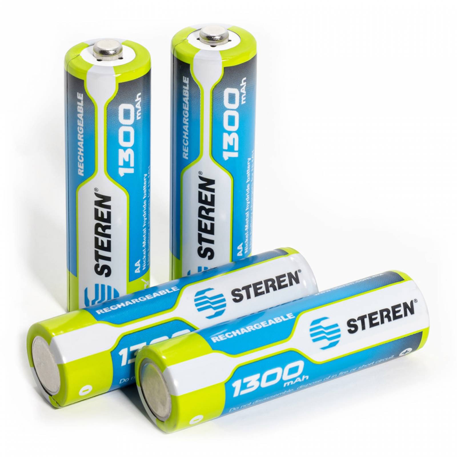 Pack con 4 pilas recargables AA Niquel-Metal