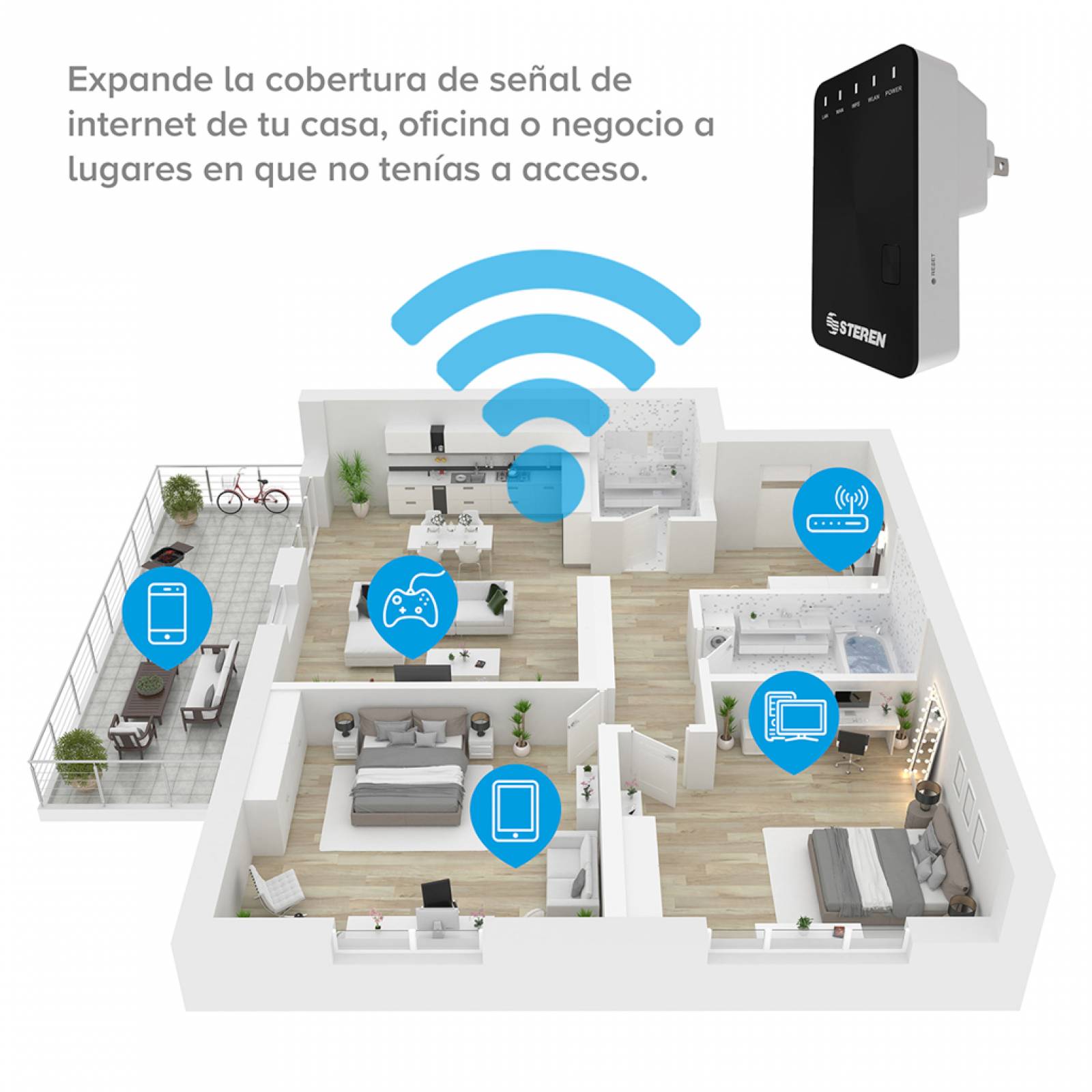 Repetidor WiFi de pared