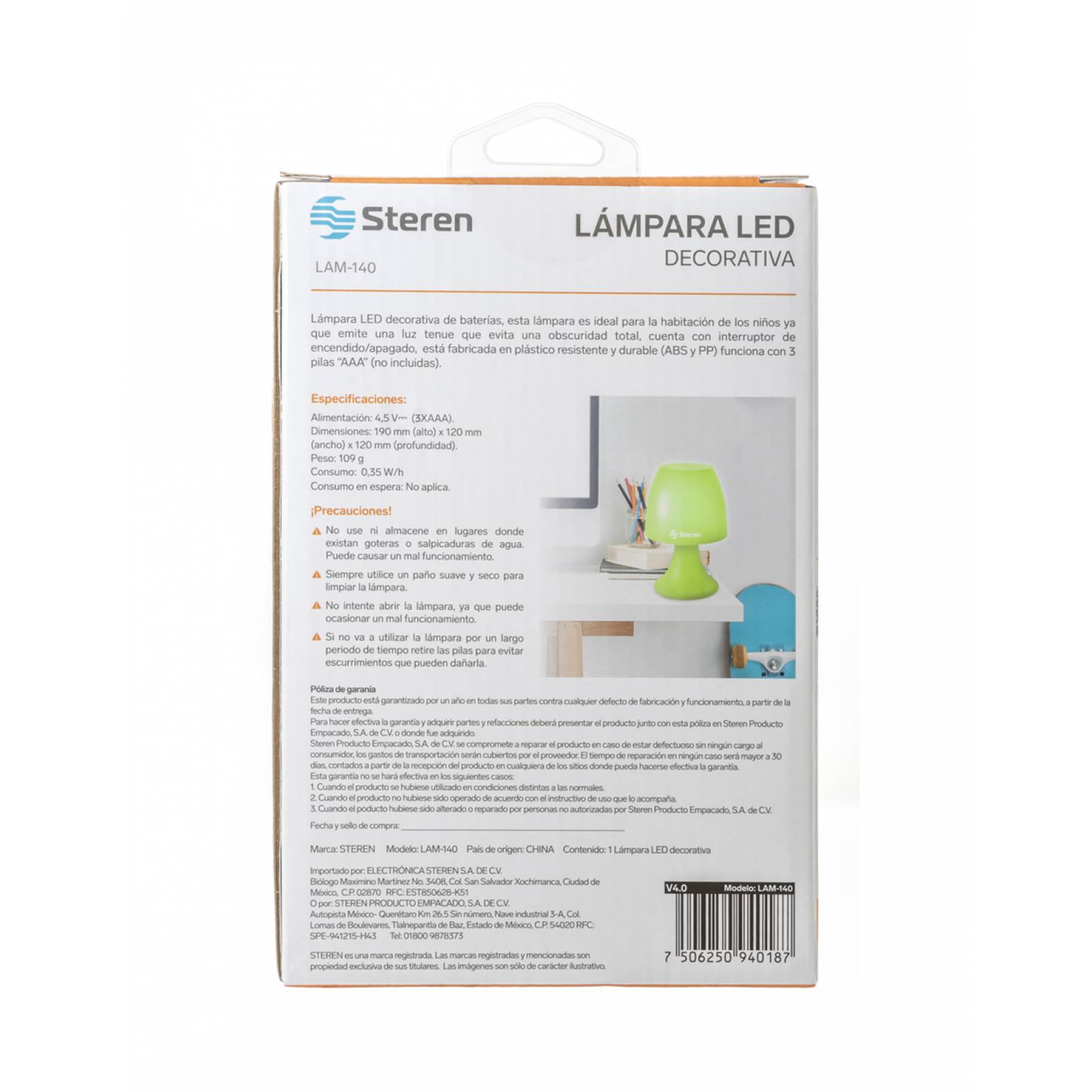 Lámpara LED Decorativa de pilas