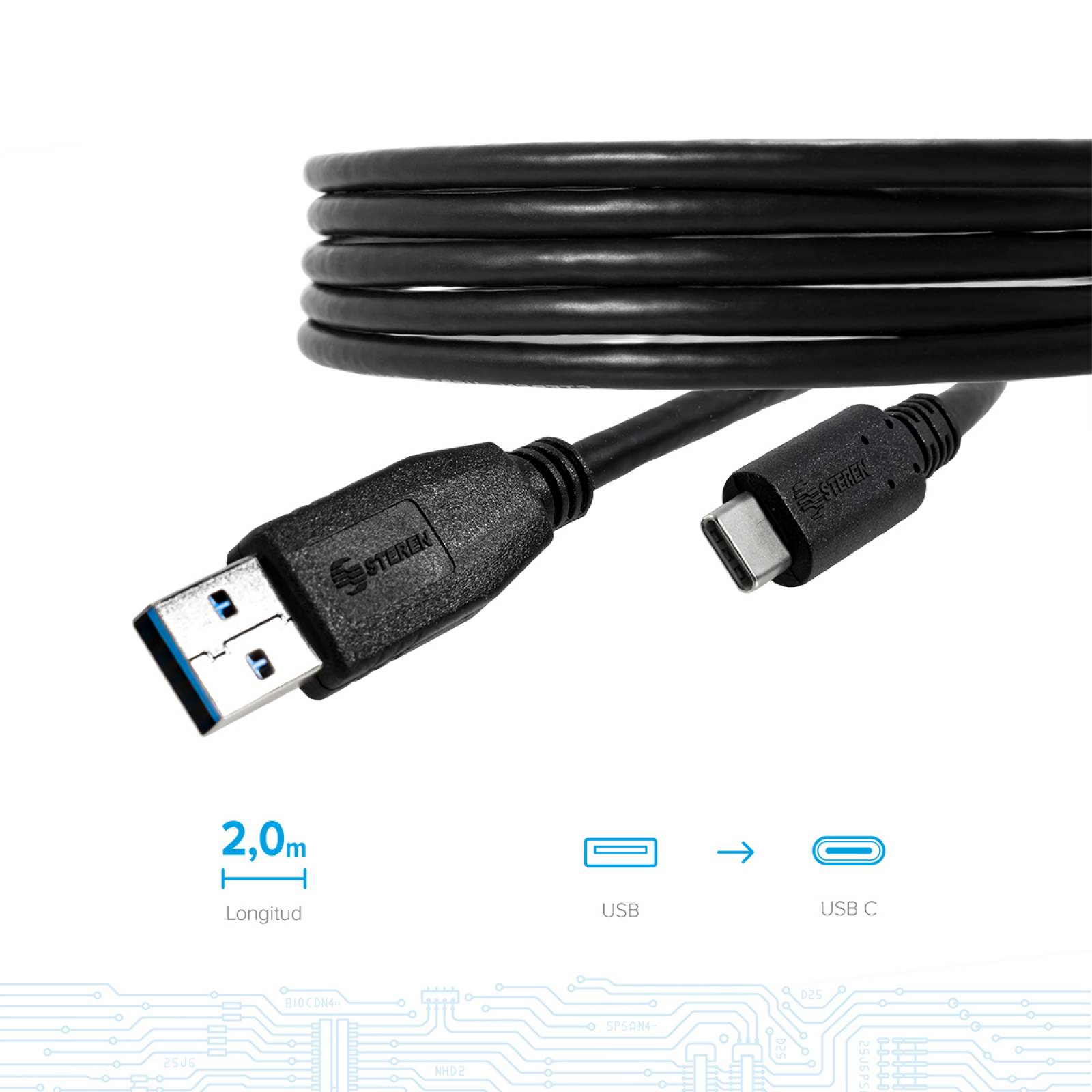 Cable USB tipo C