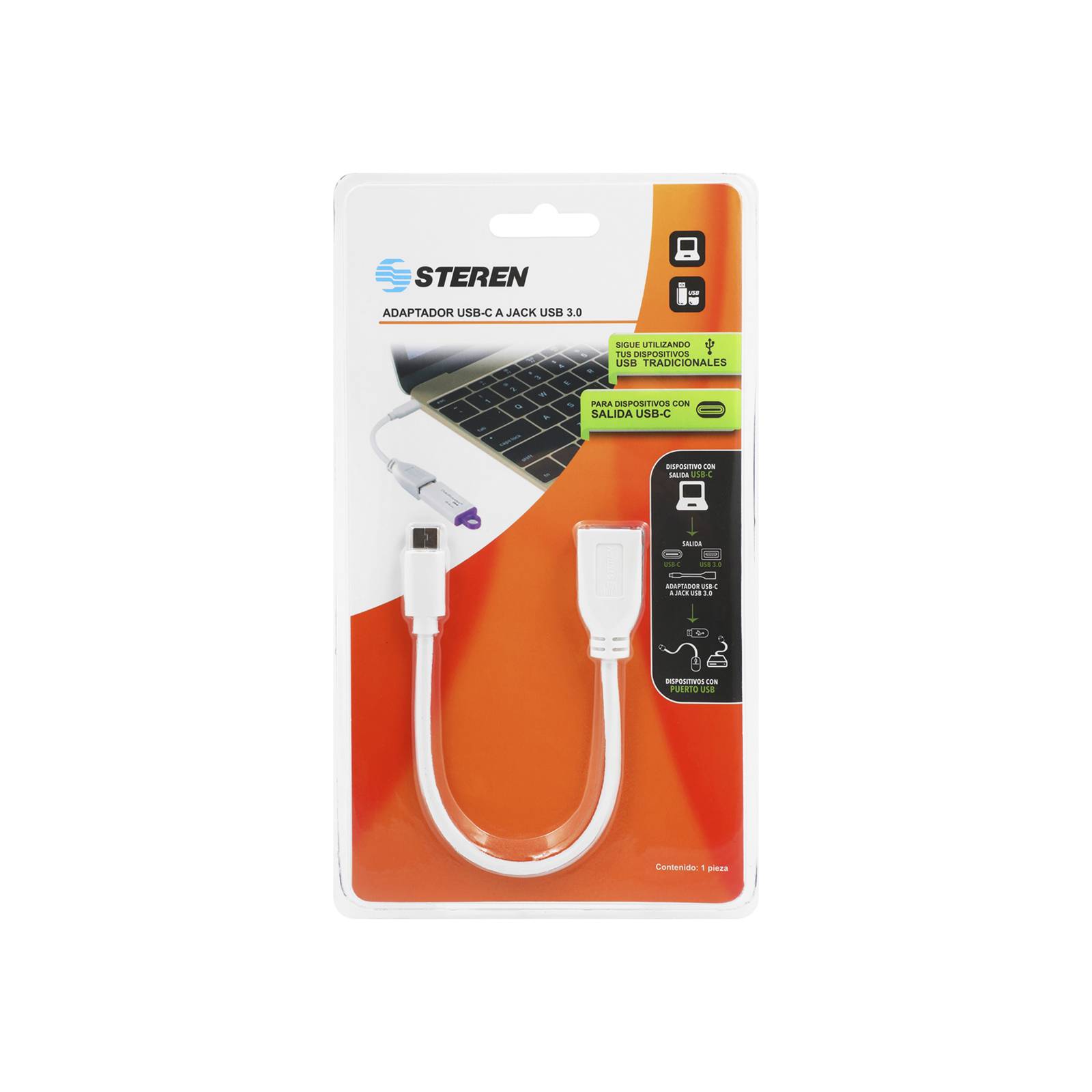 Cable USB C a Jack USB 3.0