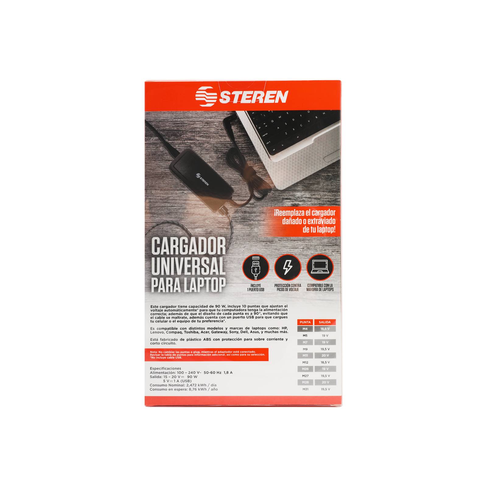 Cargador Universal Para Laptop 90W