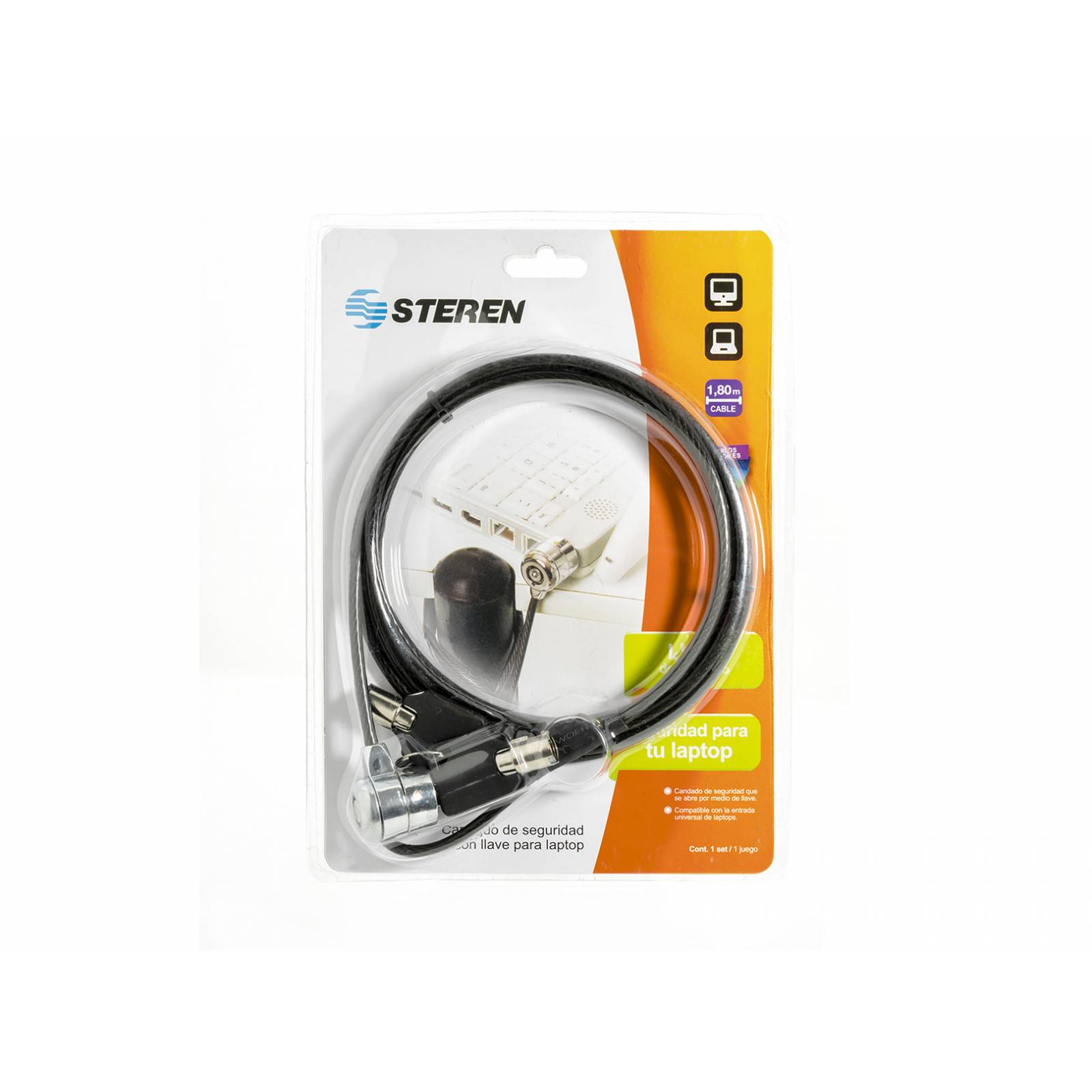 Candado De Seguridad Con Llave Para Laptop