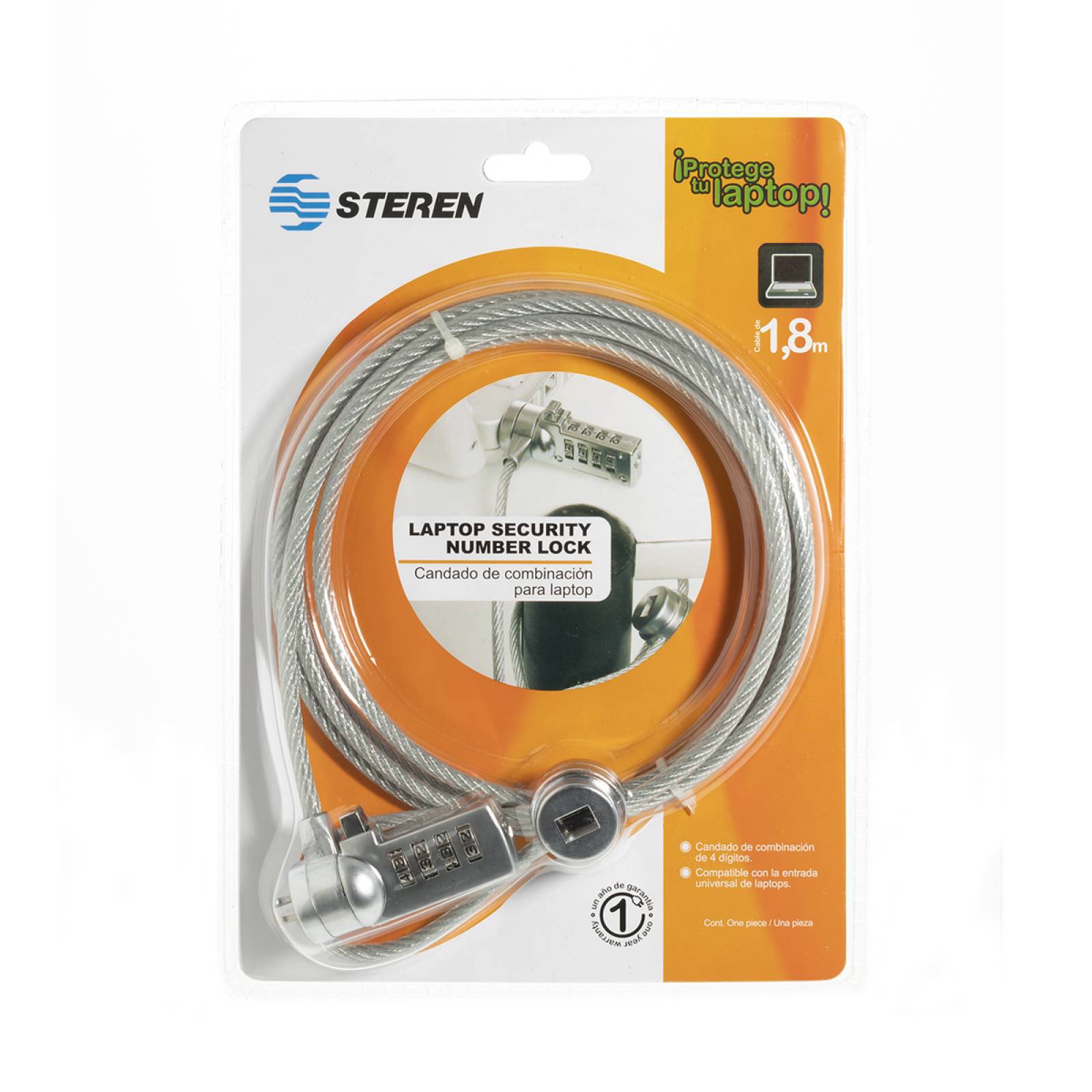 Candado De Seguridad Con Combinacion Para Laptop