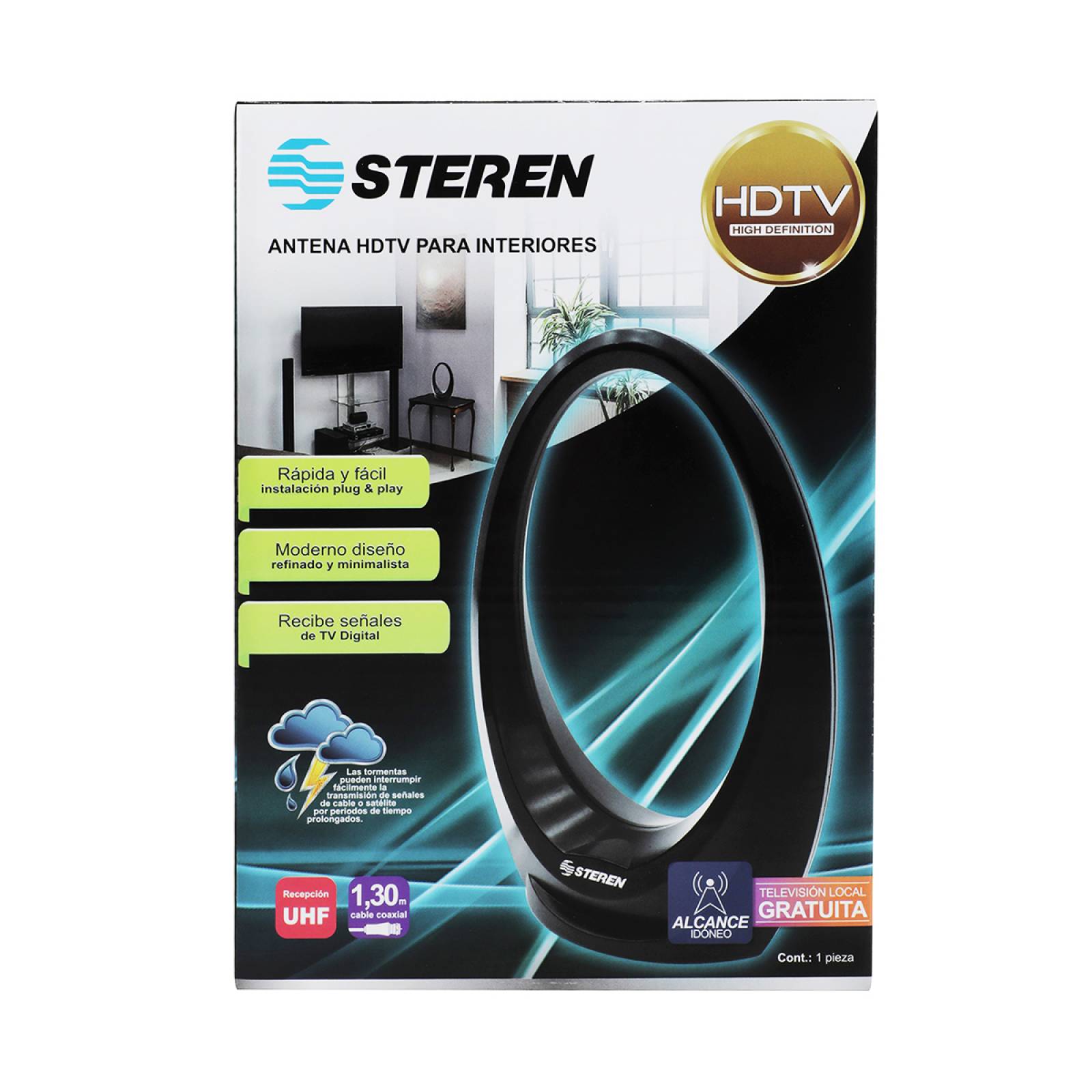 Antena HDTV Elíptica