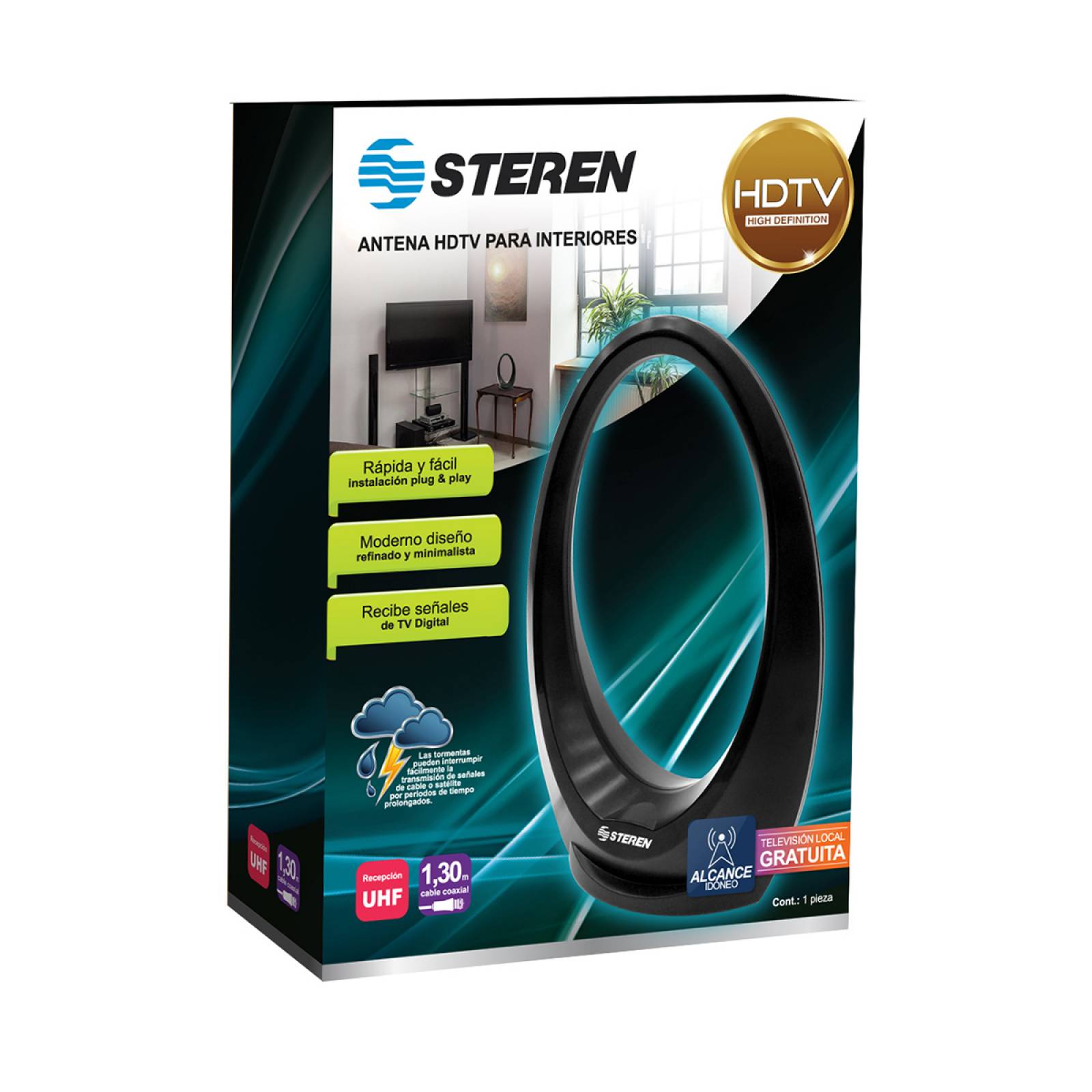 Antena HDTV Elíptica