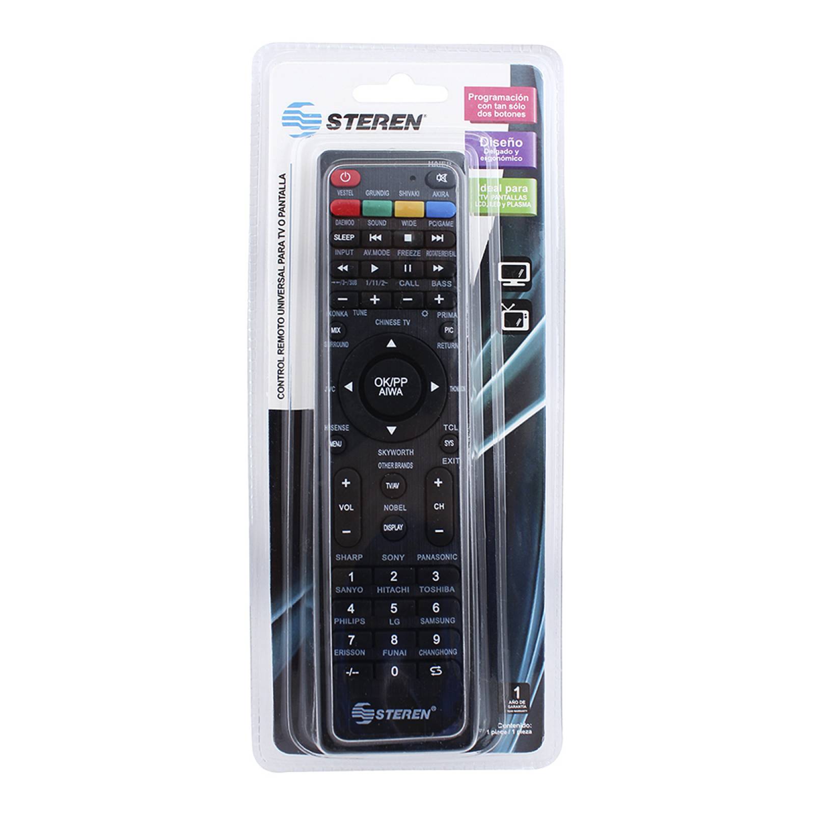 Control remoto universal para TV o Pantalla plano